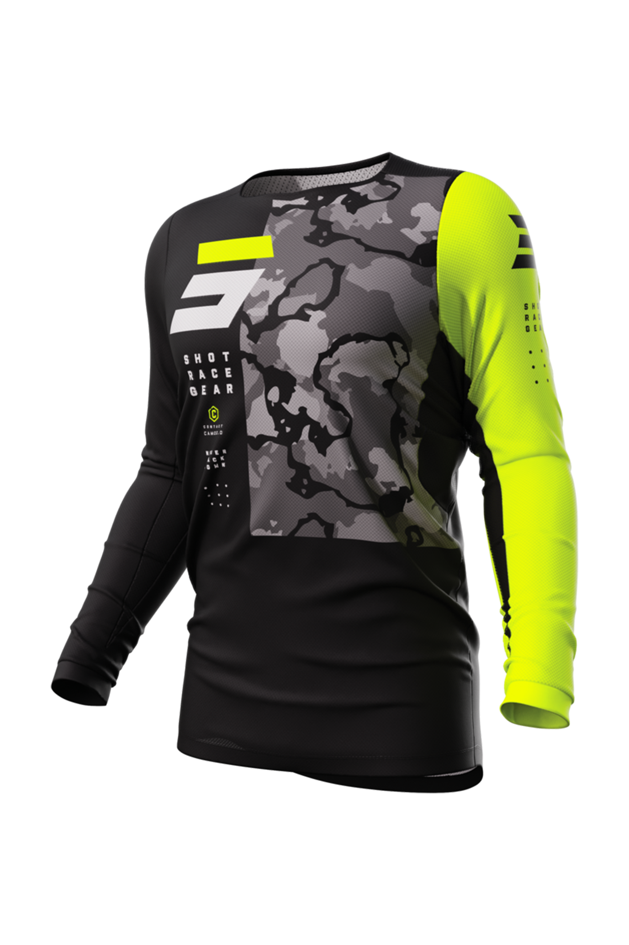 Bluza Cross Shot Camo 2.0 Neonowy ŻółtyXS