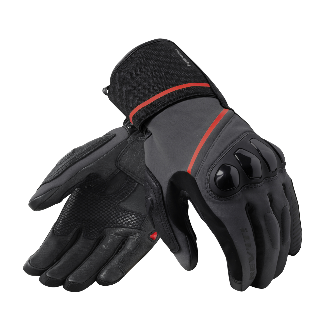 Rękawice Motocyklowe Rev'it! Summit 4 H2O Czarny/SzaryXXL