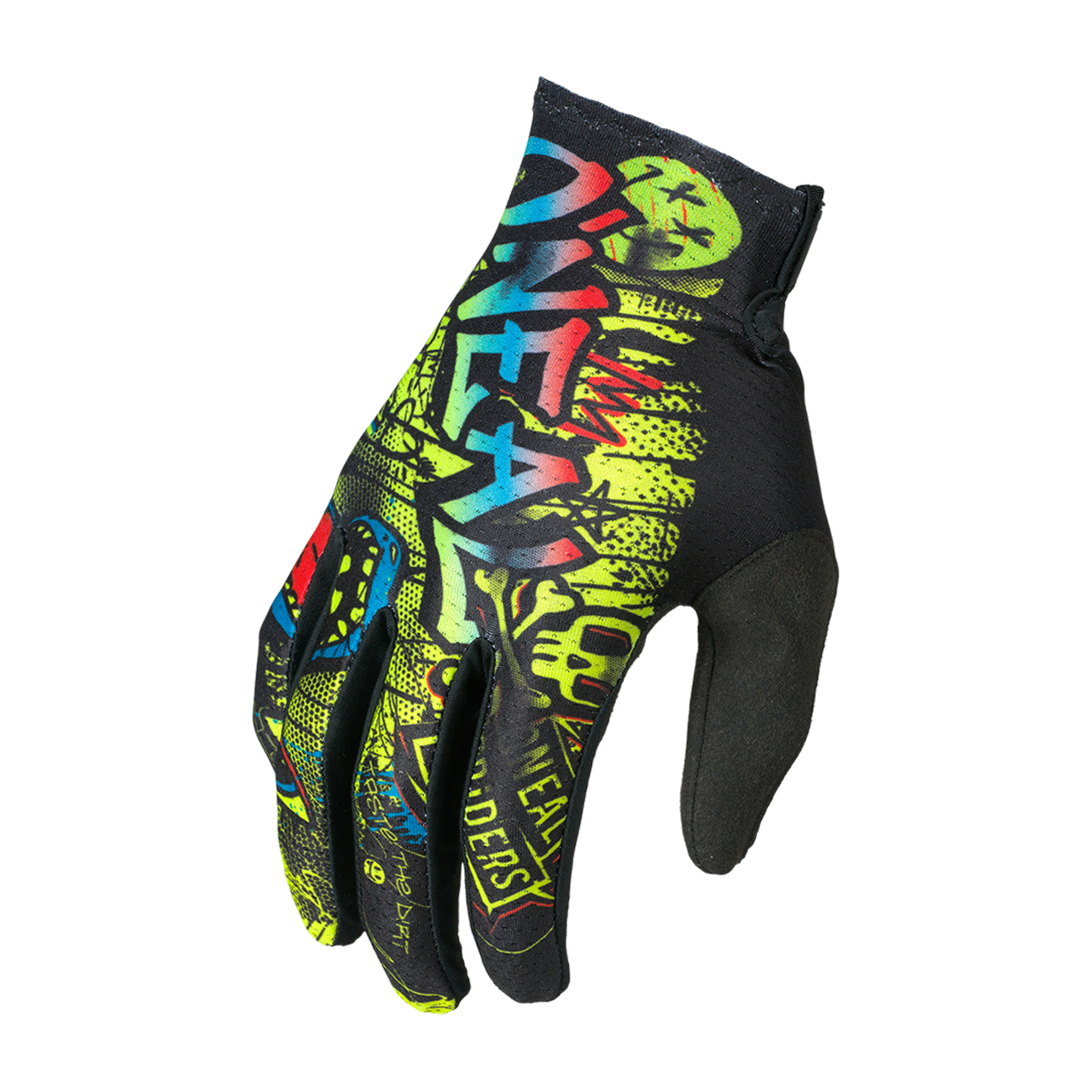 Rękawice MX O'Neal Matrix Rancid Młodzieżowy Czarny/Neonowy ŻółtyXL