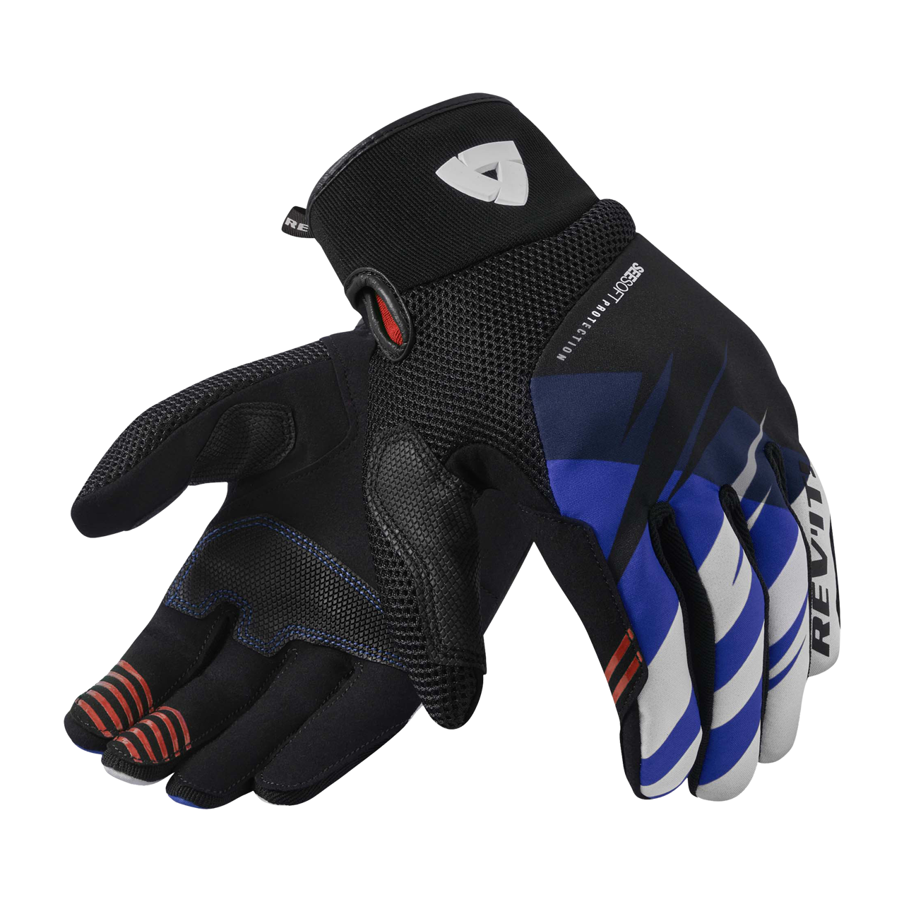 Rękawice Motocyklowe REV'IT! Surge Czarny/NiebieskiS