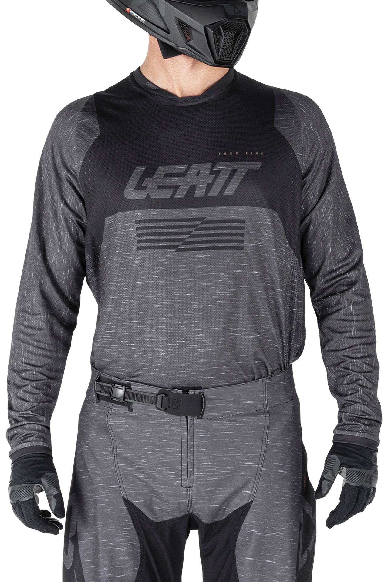 Bluza cross Leatt Moto 4.5 Lite V26 Stealth Czarny/SzaryXXL