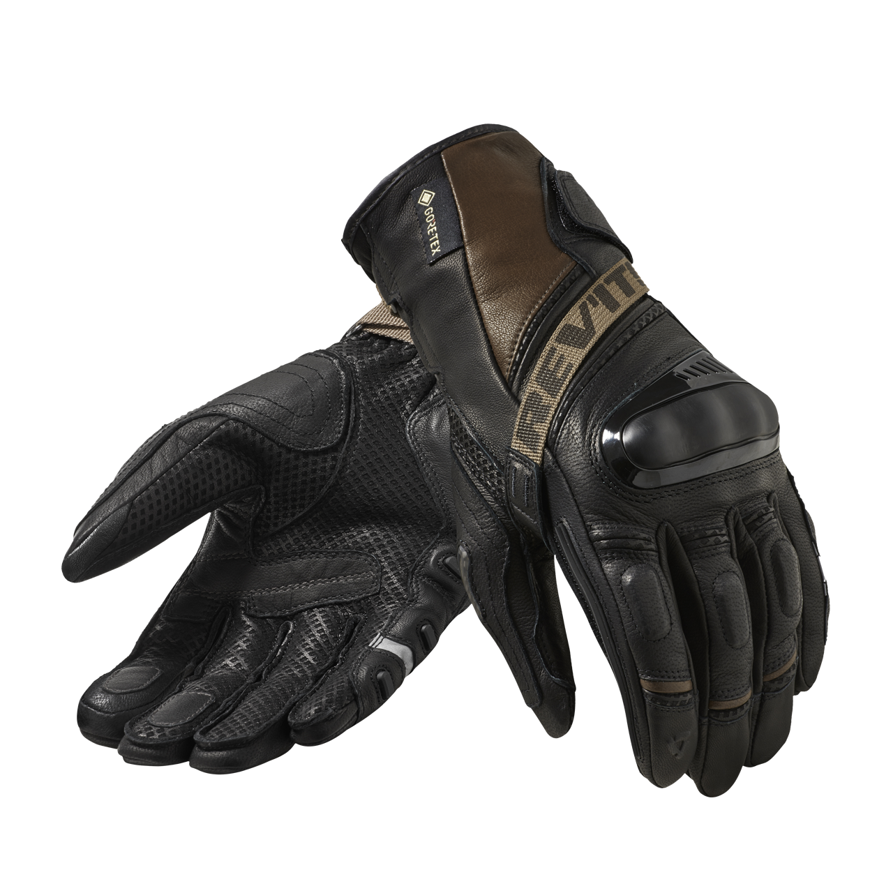 Rev'it! Rękawice Motocyklowe Dominator 3 GTX Czarny/PiaskowyXXXL