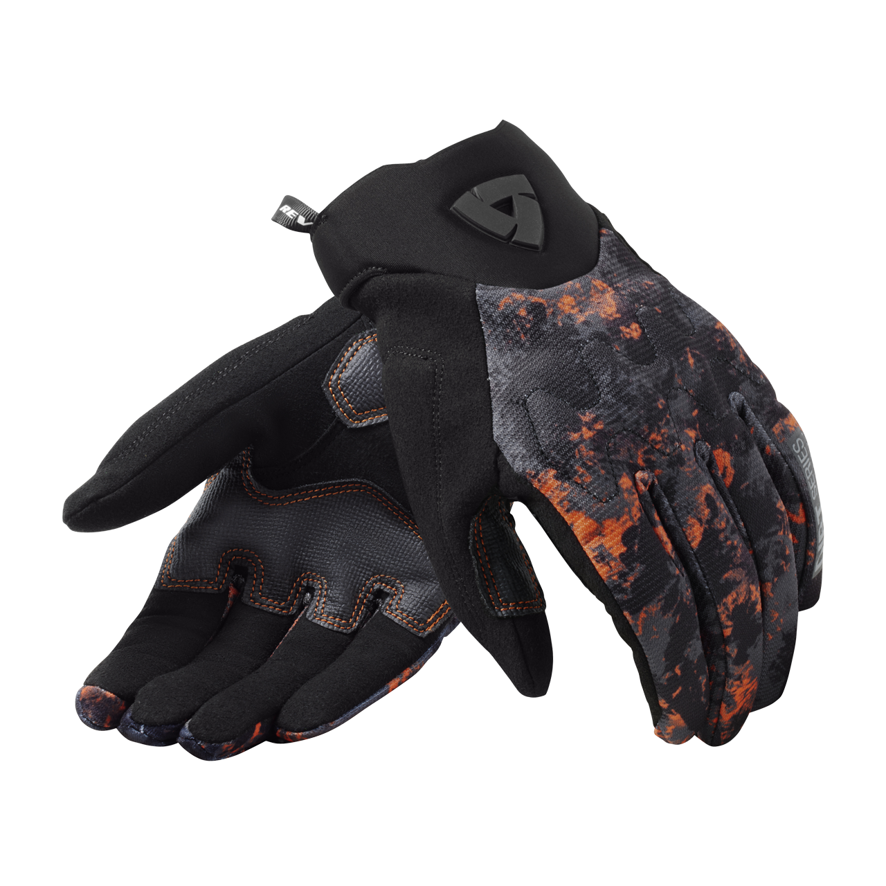 Rękawice Motocyklowe Rev'It! Continent Czarny/PomarańczowyS