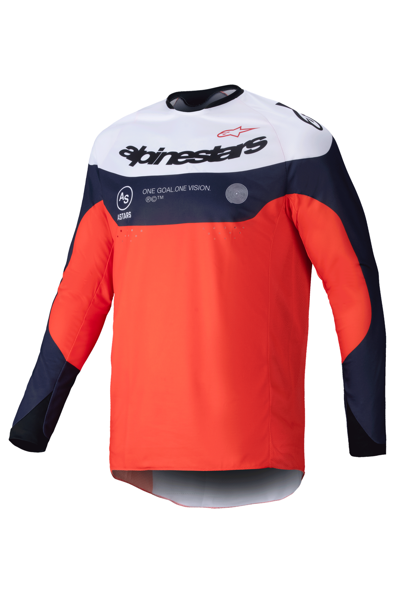 Bluza Cross Alpinestars Pro-Dura Granatowy/Pomarańczowy/Złamany BiałyXXL