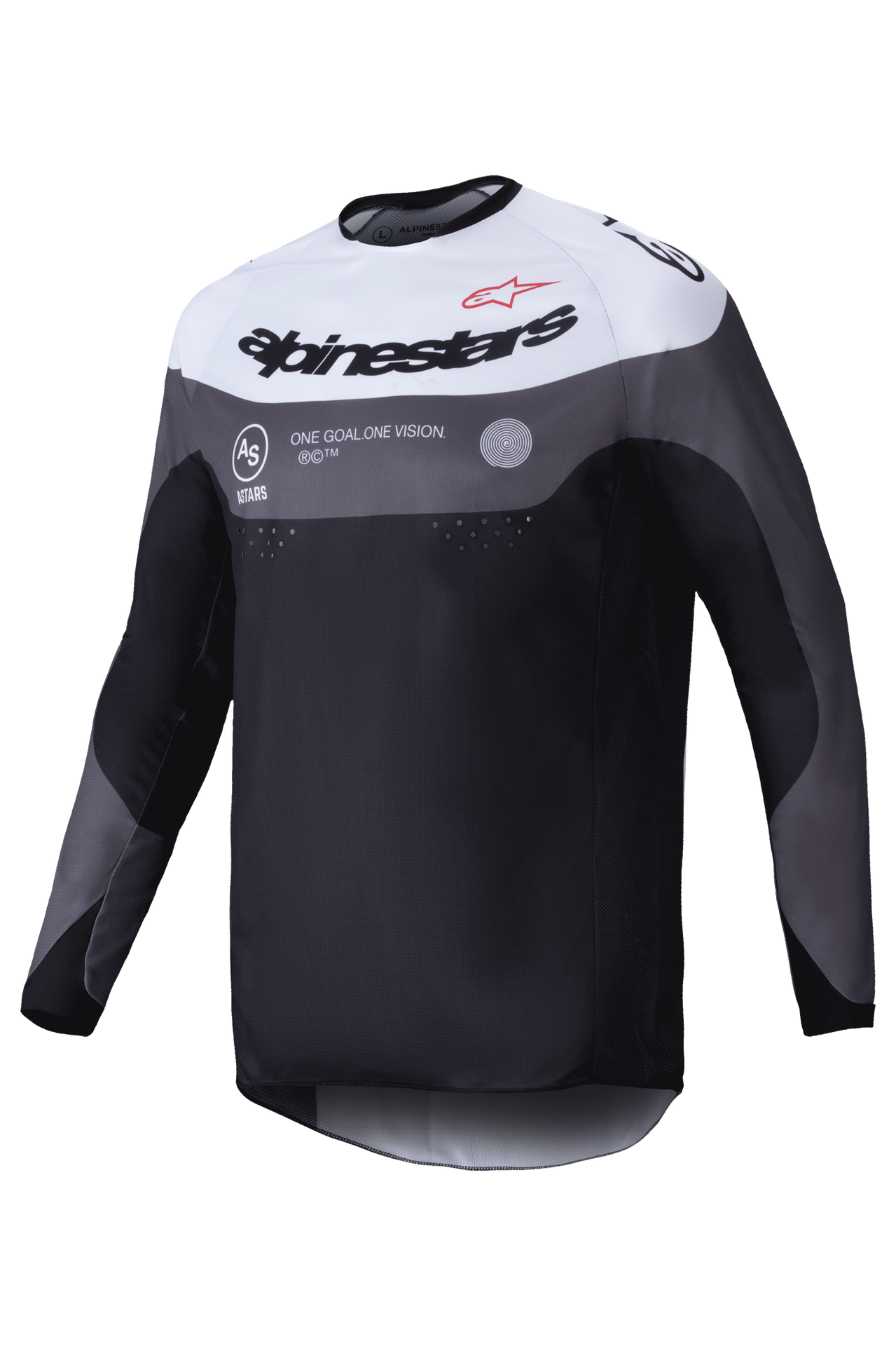 Bluza Cross Alpinestars Pro-Dura Czarny/Miska Magnetyczna Złamany BiałyS
