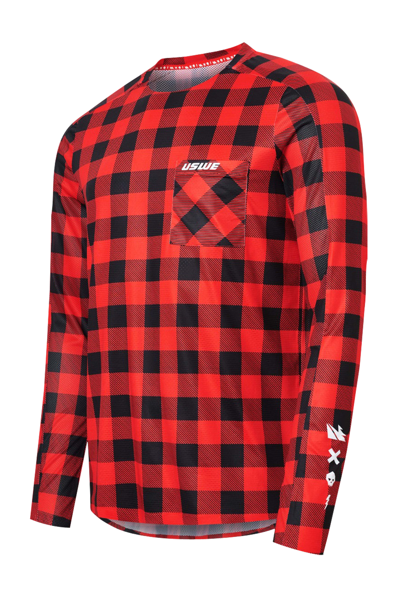 Bluza Cross USWE Flannel Ognisty czerwonyS