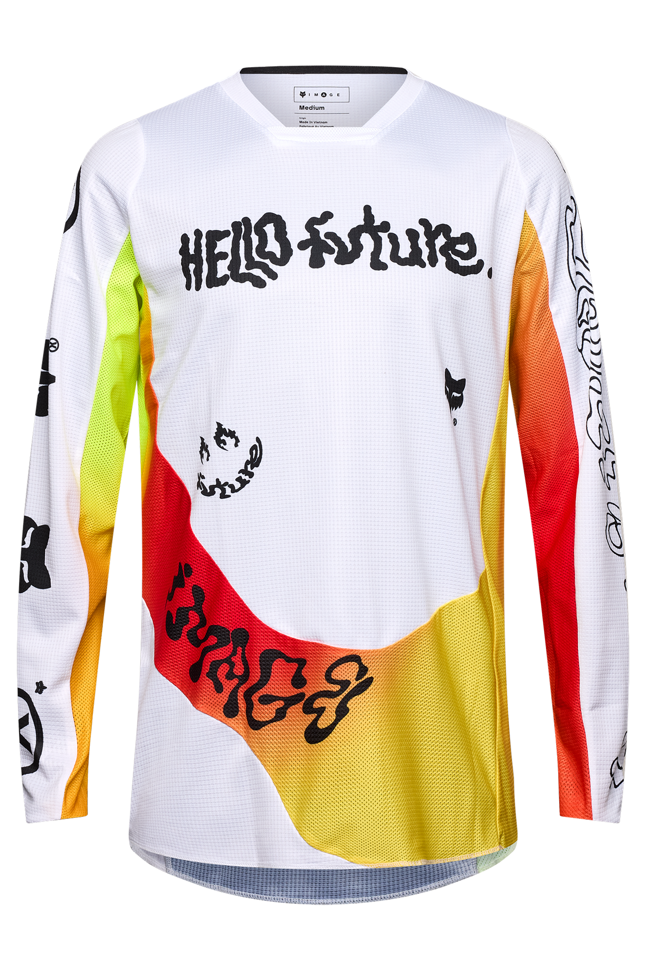 Bluza Cross FOX 180 Hello Future Złamany BiałyXL
