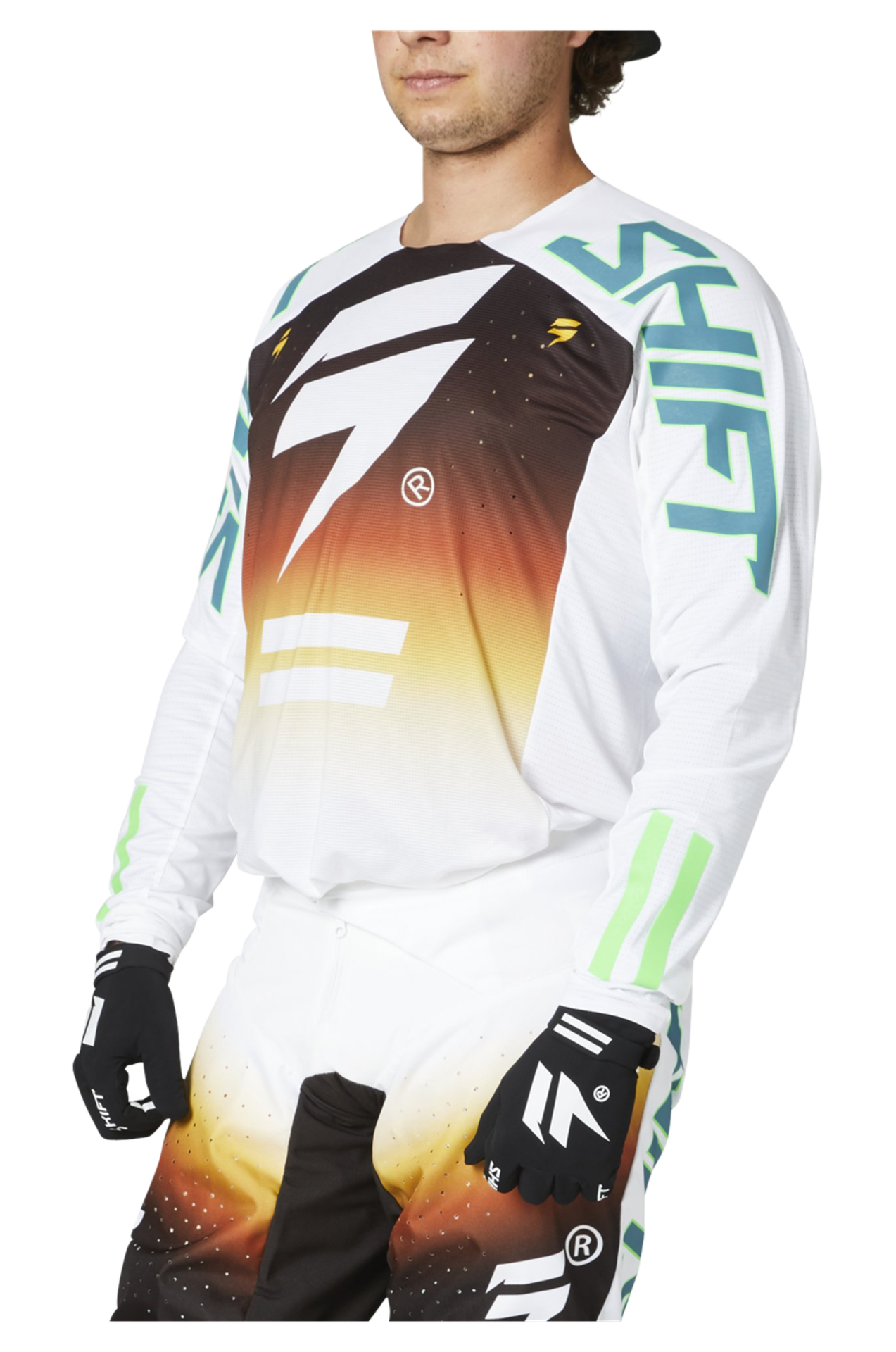 Bluza Cross Shift Black Label Lean Złamany Biały/CzarnyXL