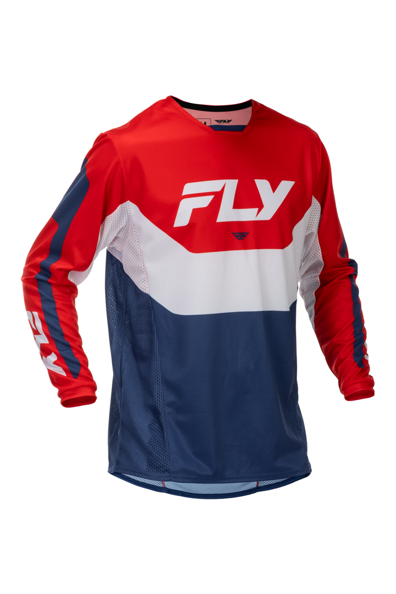 Bluza Cross FLY Racing Kinetic V26 Czerwony/Złamany Biały/NiebieskiS