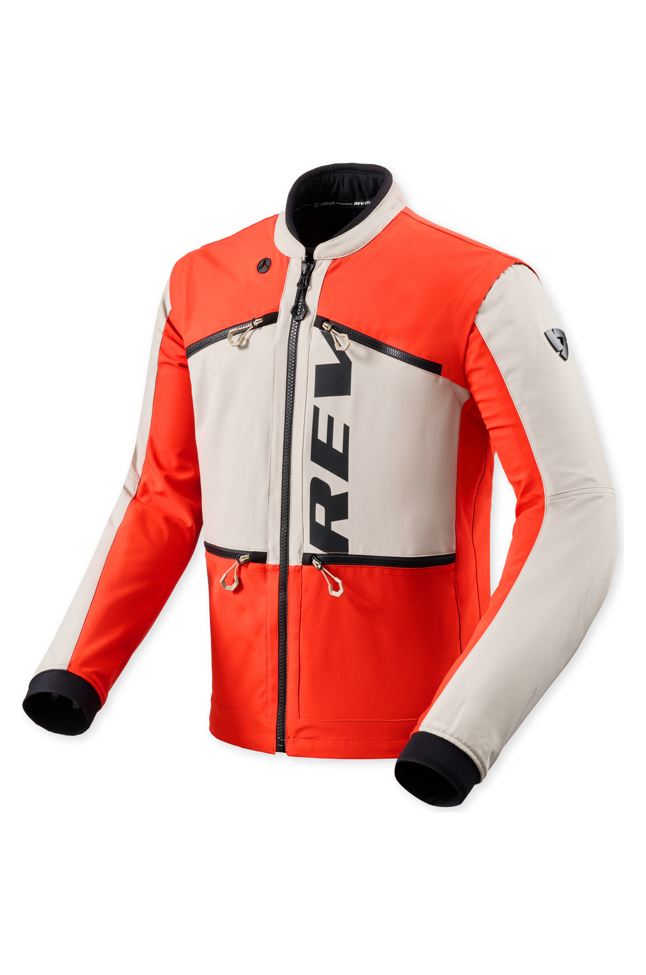 Kurtka Motocyklowa REV'IT! Morocco Piaskowy/Czerwony3XL