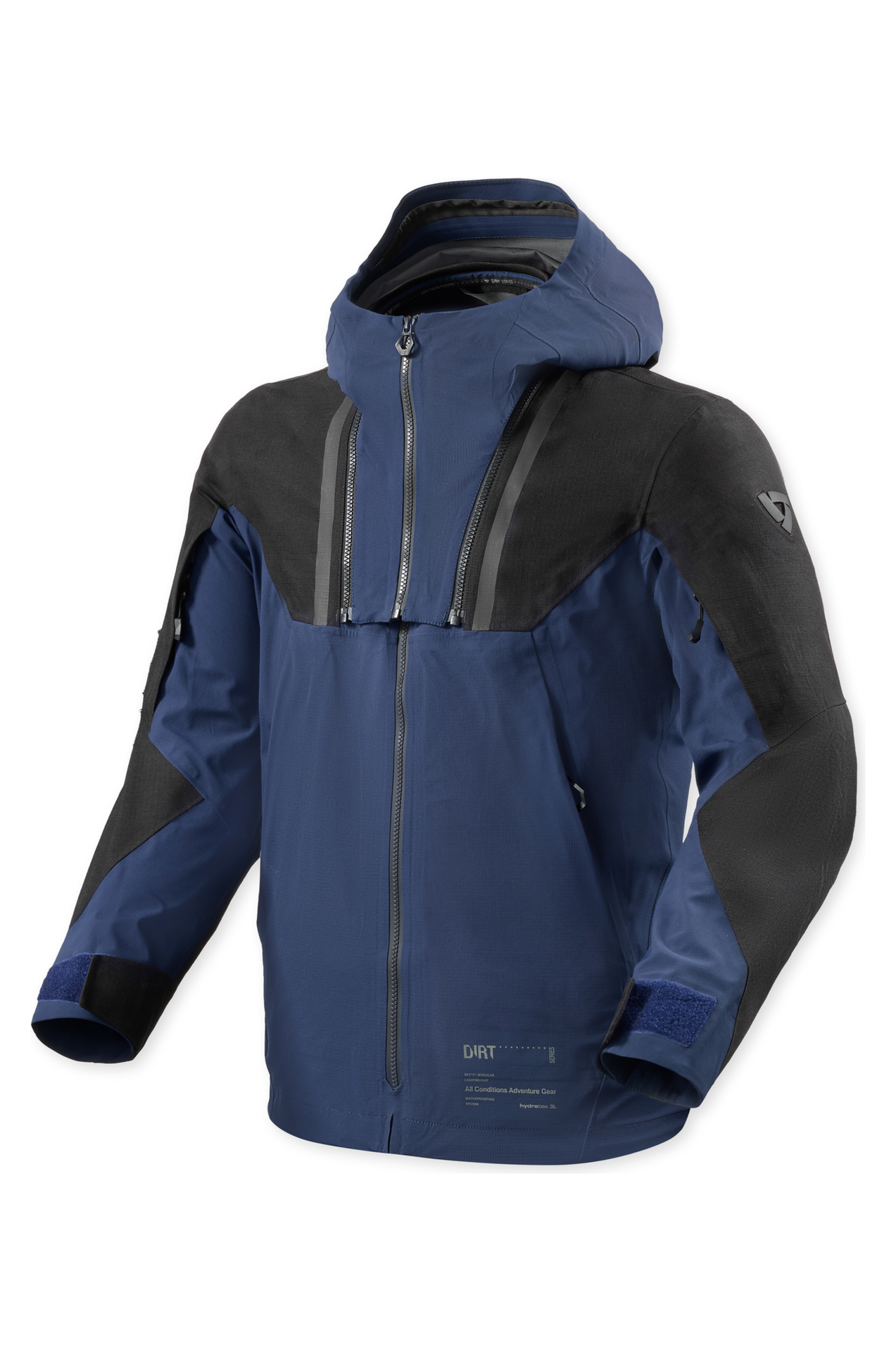 Kurtka Motocyklowa REV'IT! Component 3 H2O Czarny/CiemnoniebieskiS