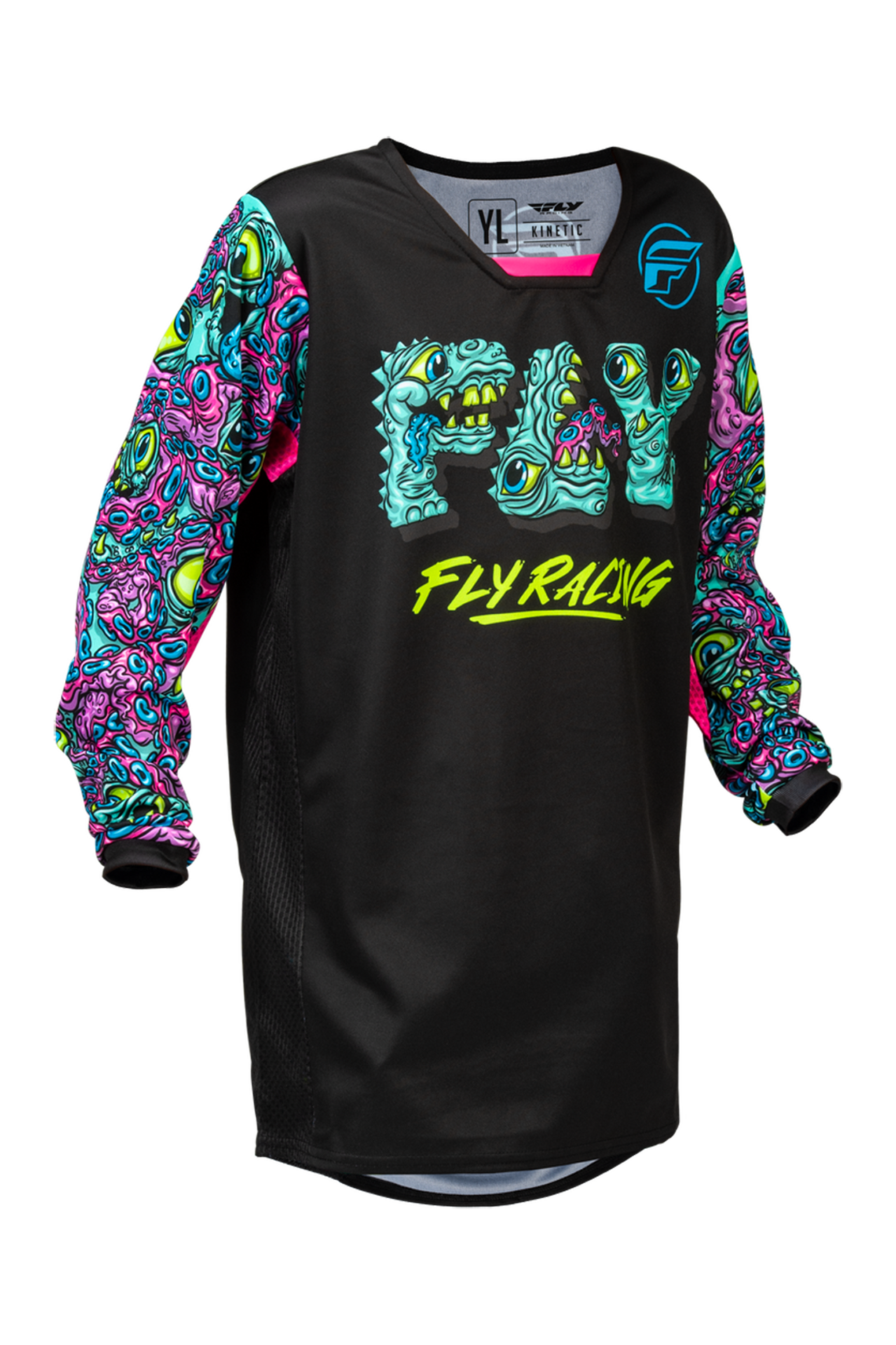 Bluza Cross FLY Racing Kinetic Mutant V26 Młodzieżowa Czarny/MultiM