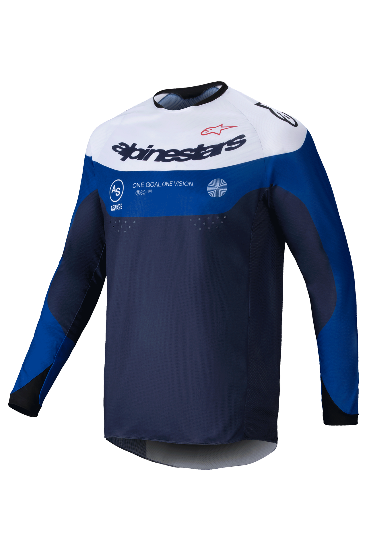 Bluza Cross Alpinestars Pro-Dura Granatowy/Jasnoniebieski/Złamany BiałyXL