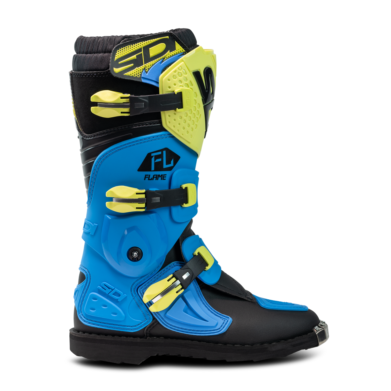 Buty Sidi Flame Dziecięce Jasnoniebieski/Limonkowy42