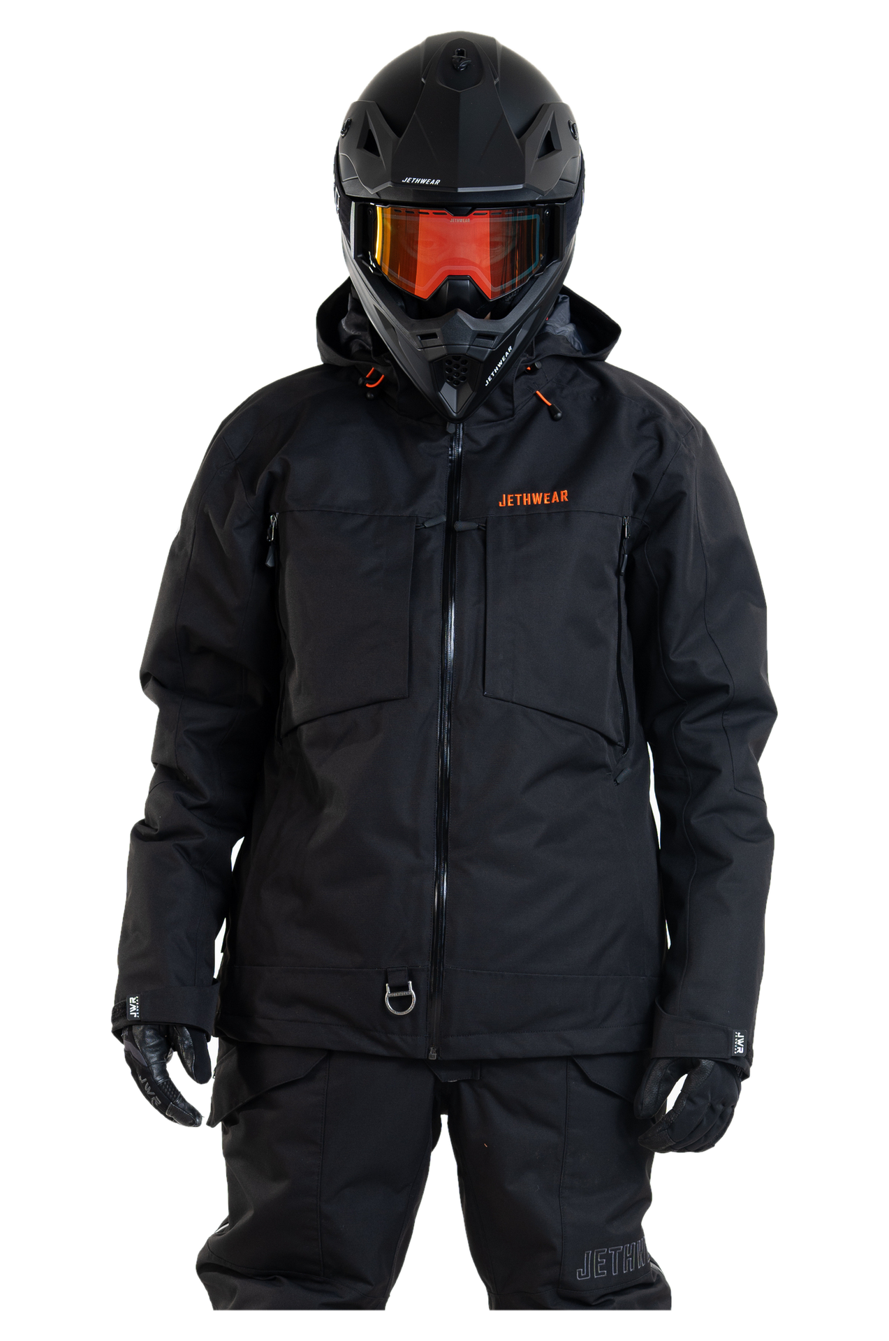 Kurtka Zimowa Jethwear Venture (2025) S.A.F.E Czarny/PomarańczowyXXL
