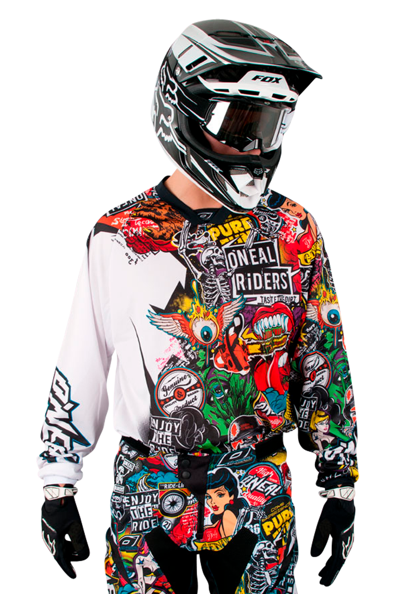 Bluza Cross O'Neal Mayhem Crank Czarny/MultiXXL