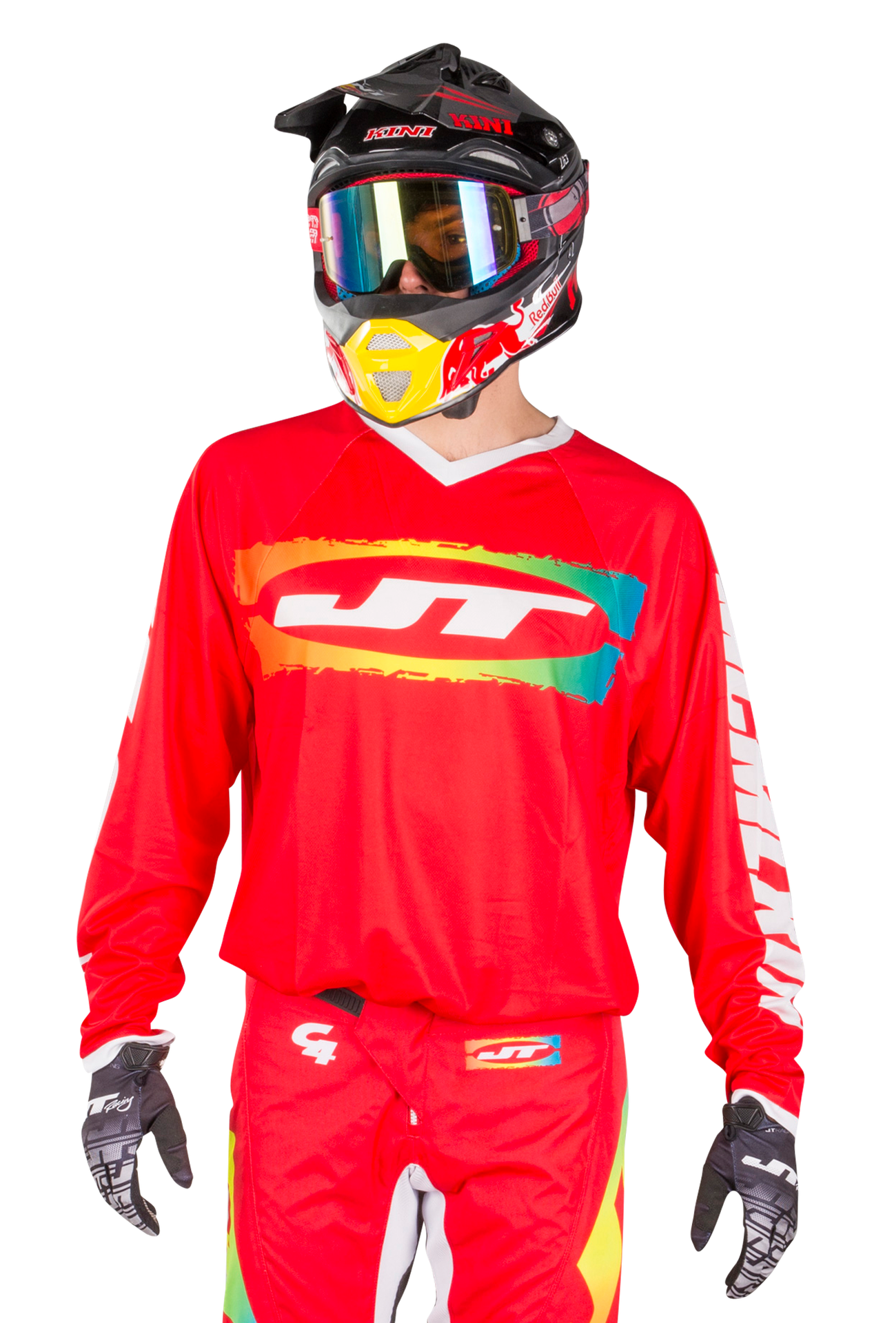 Bluza Cross JT Racing C4-Rasta CzerwonyL
