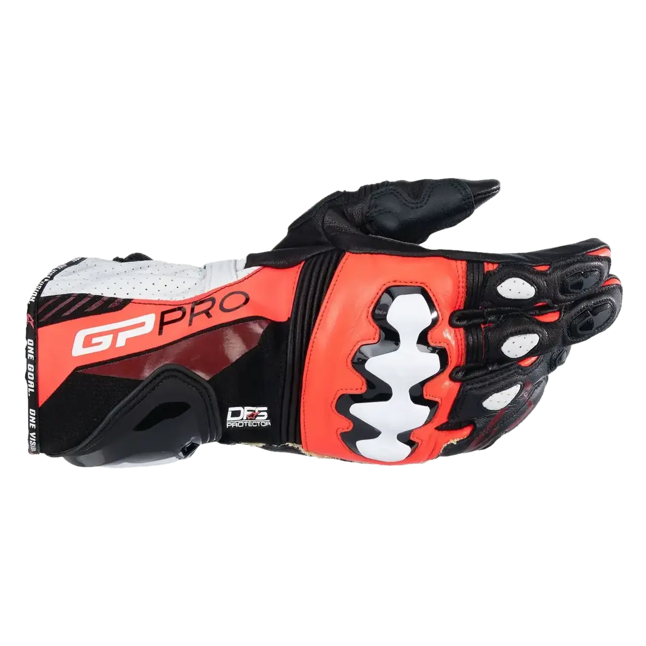 Rękawice Motocyklowe Alpinestars GP Pro R4 Czarny/Fluorescencyjny Czerwony/Złamany BiałyS