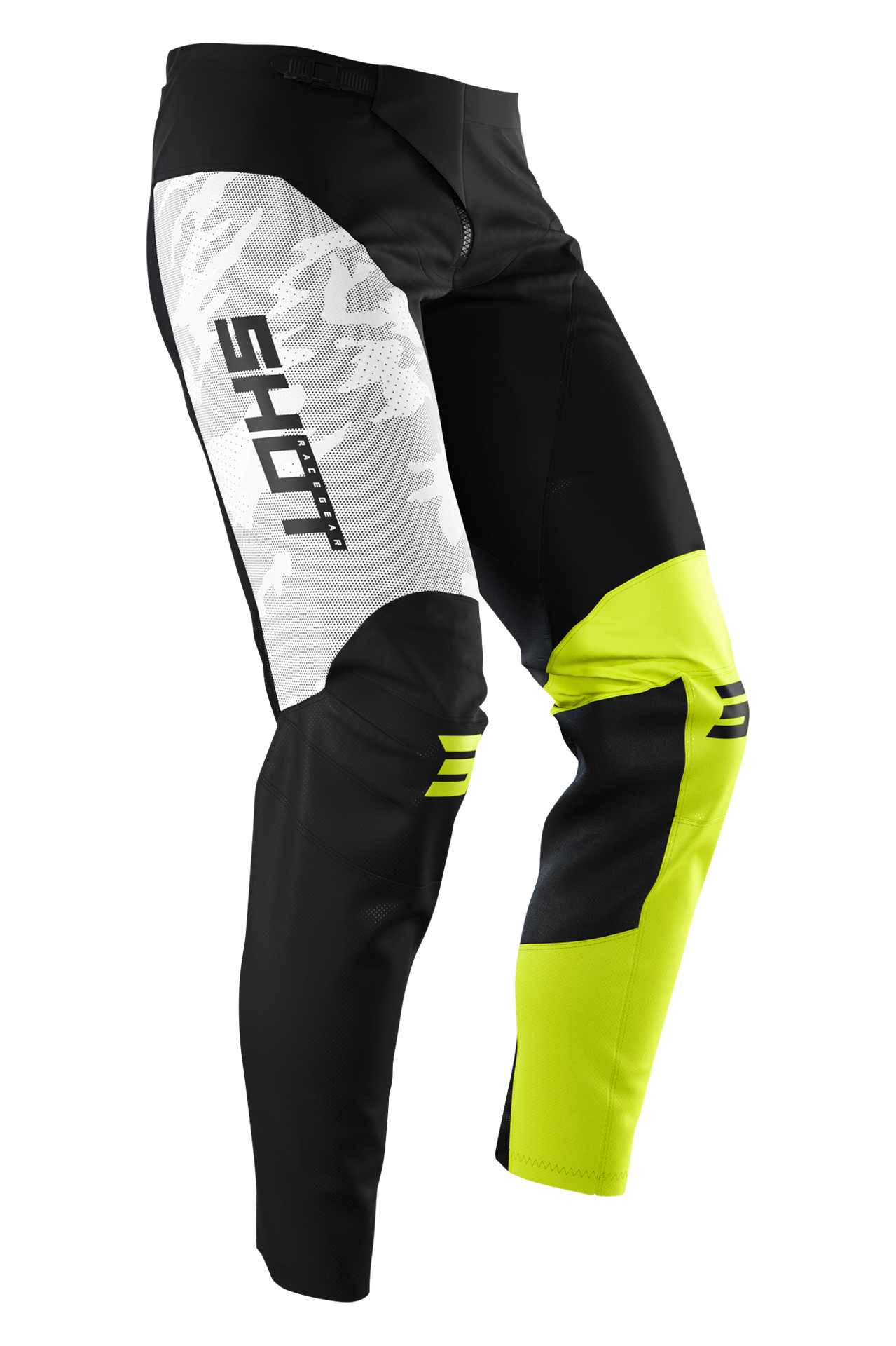 Spodnie Cross Shot Camo Neonowy Żółty/Moro30