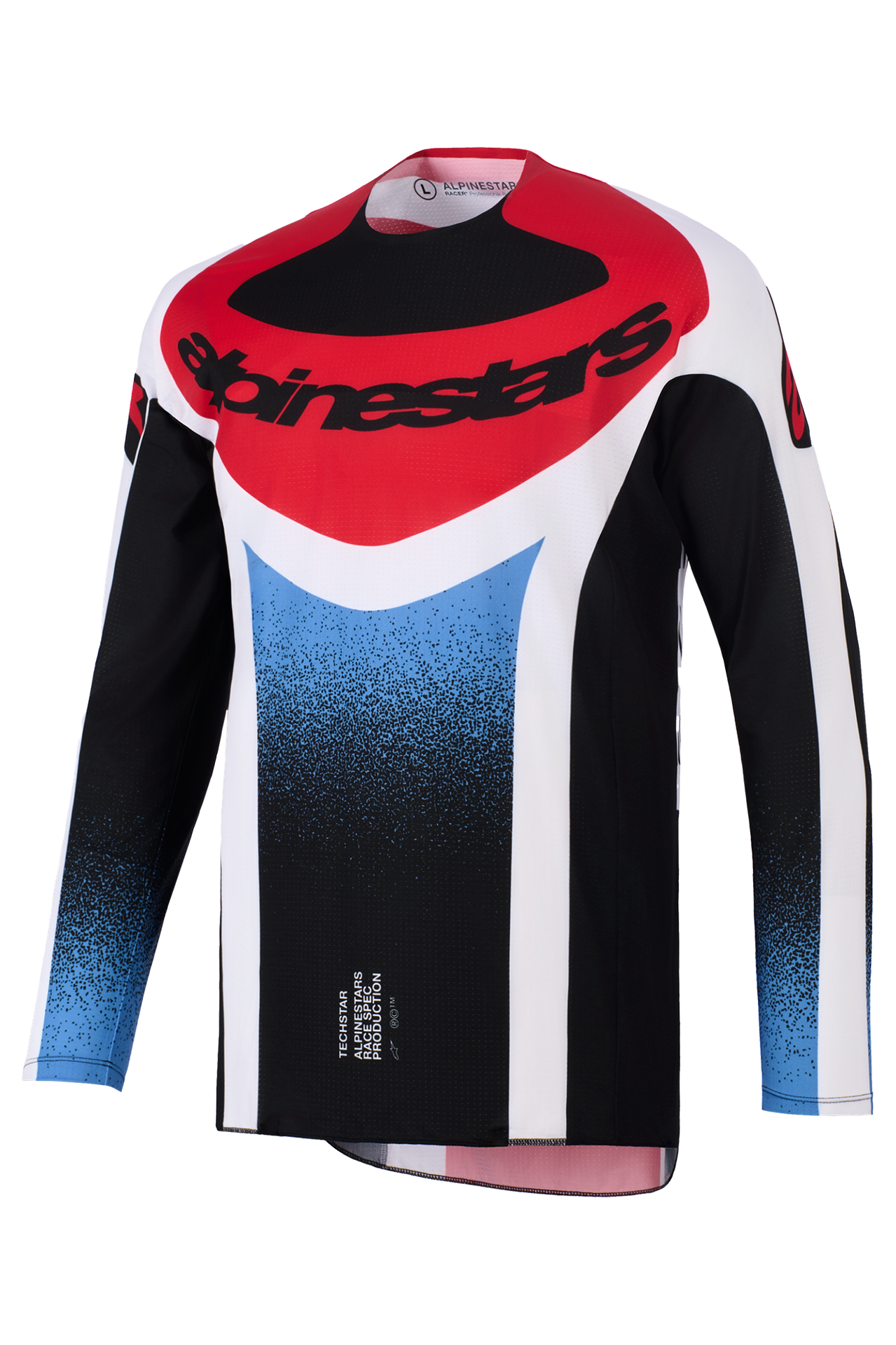 Bluza Cross Alpinestars Techstar Knif Czarny/Złamany Biały/CzerwonyS
