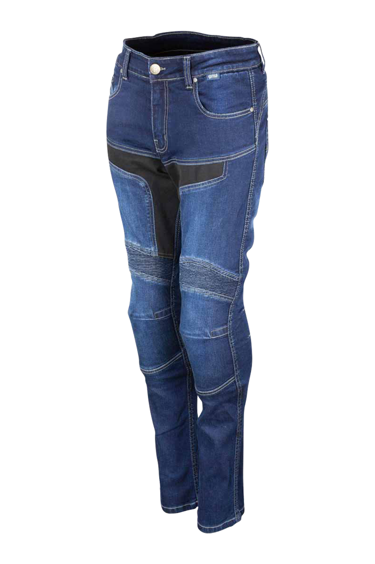 Jeansy Motocyklowe GMS Viper Damskie CiemnoniebieskiW28 x L32