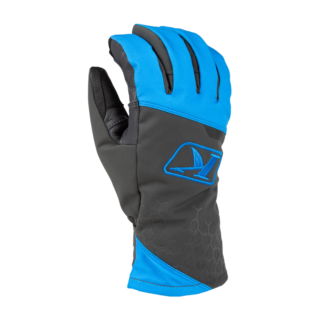 Rękawice Klim Powerxross Asphalt Asfaltowy/Elektryczny Niebieski LemoniadowyXL