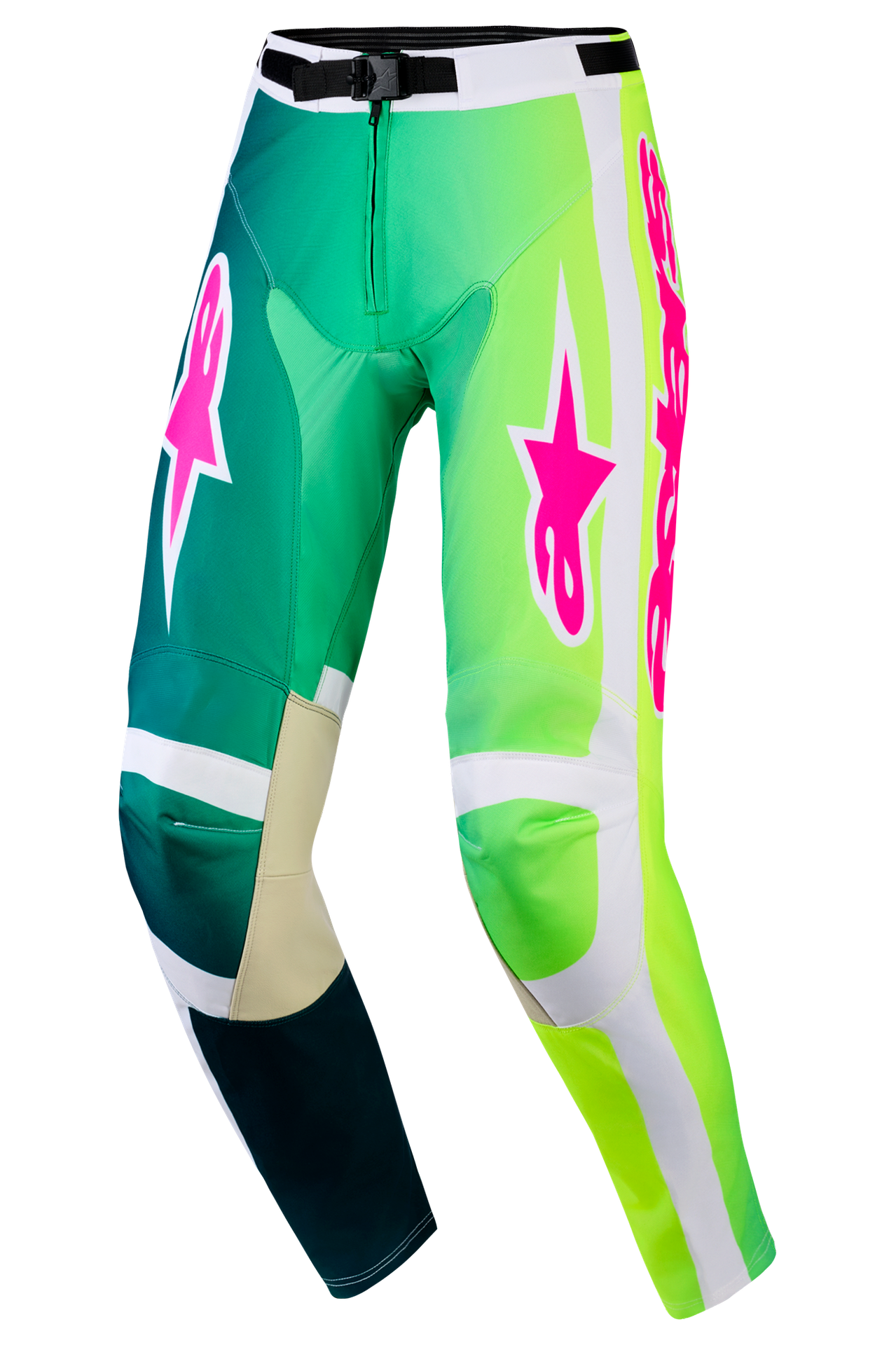 Spodnie Cross Alpinestars Racer Portl Zielony/Złamany Biały/Czarny30