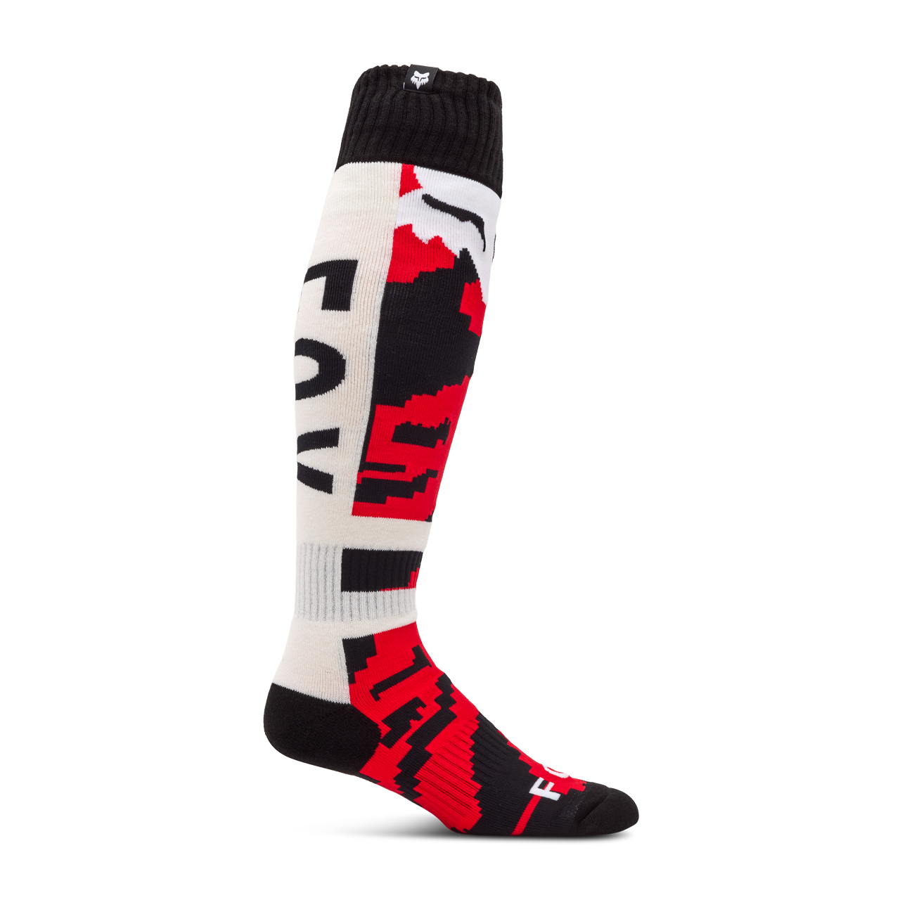 Skarpetki FOX 180 Kairos Biały/Czerwony FluorescencyjnyS