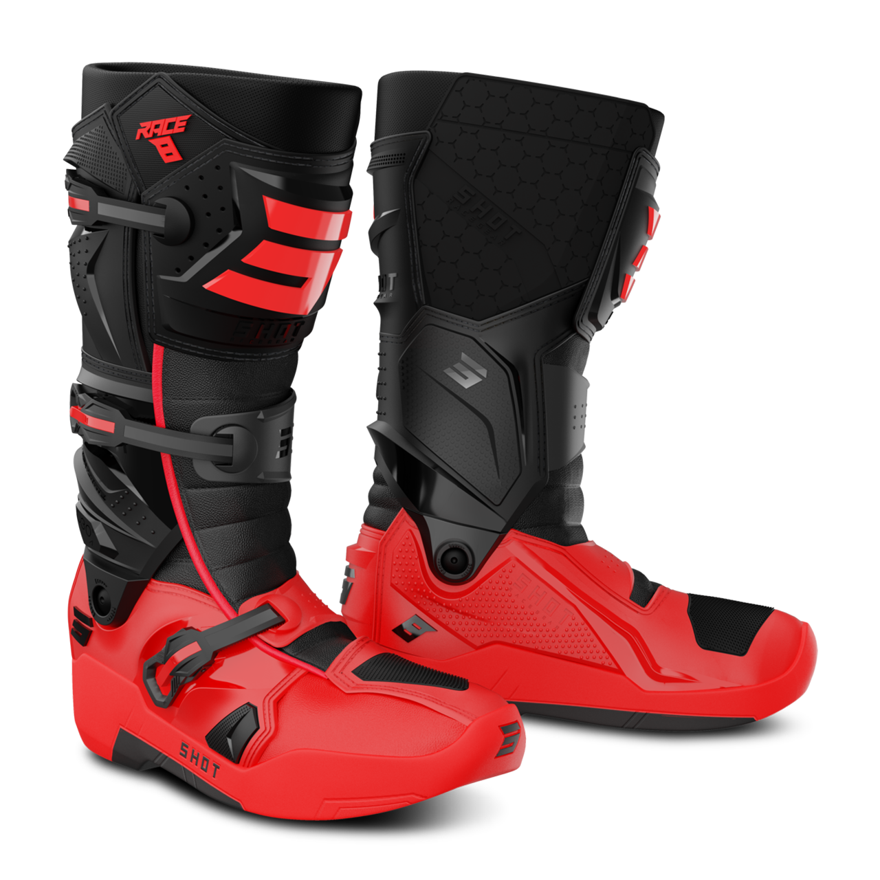 Buty Cross Shot Race 8 Czarny/Czerwony42