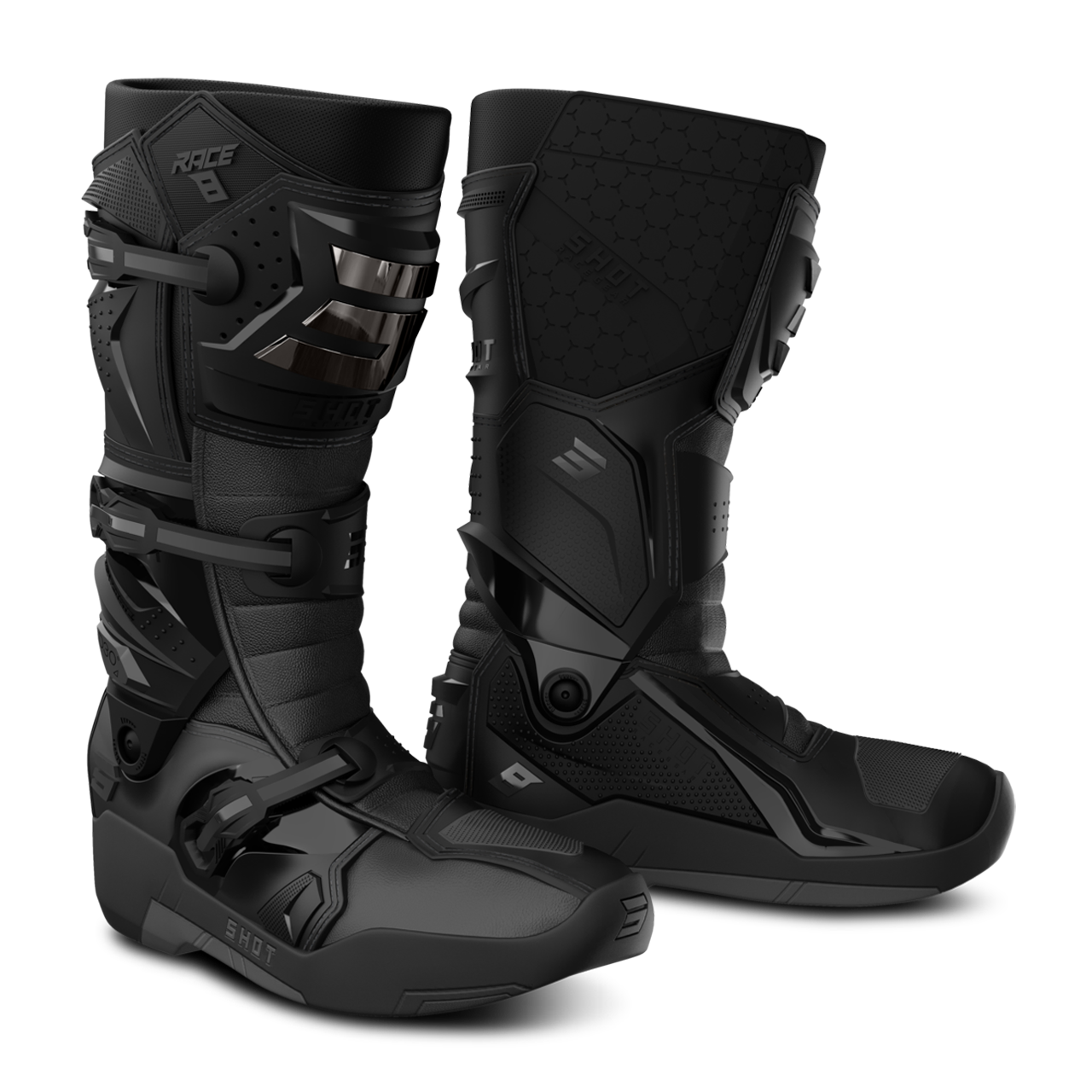 Buty Cross Shot Race 8 Czarny Chromowany42