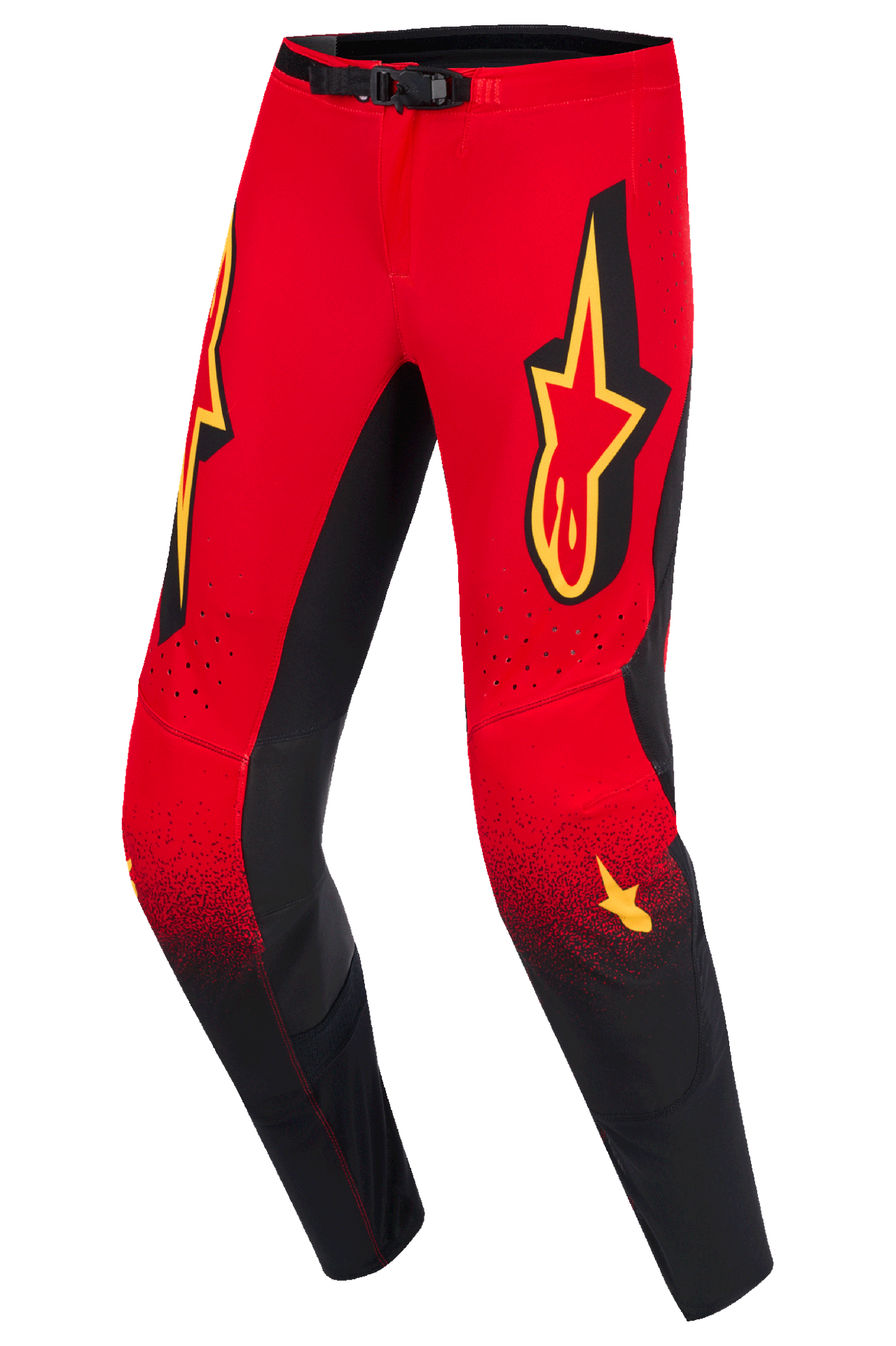 Spodnie Cross Alpinestars Supertech Scenz Czerwony/Czarny/Żółty40