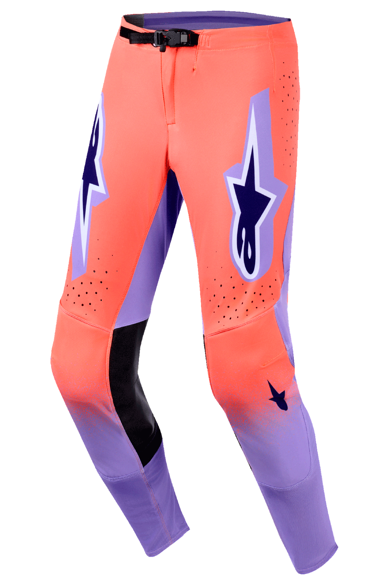 Spodnie Cross Alpinestars Supertech Scenz Gorący koralowy/fioletowy38