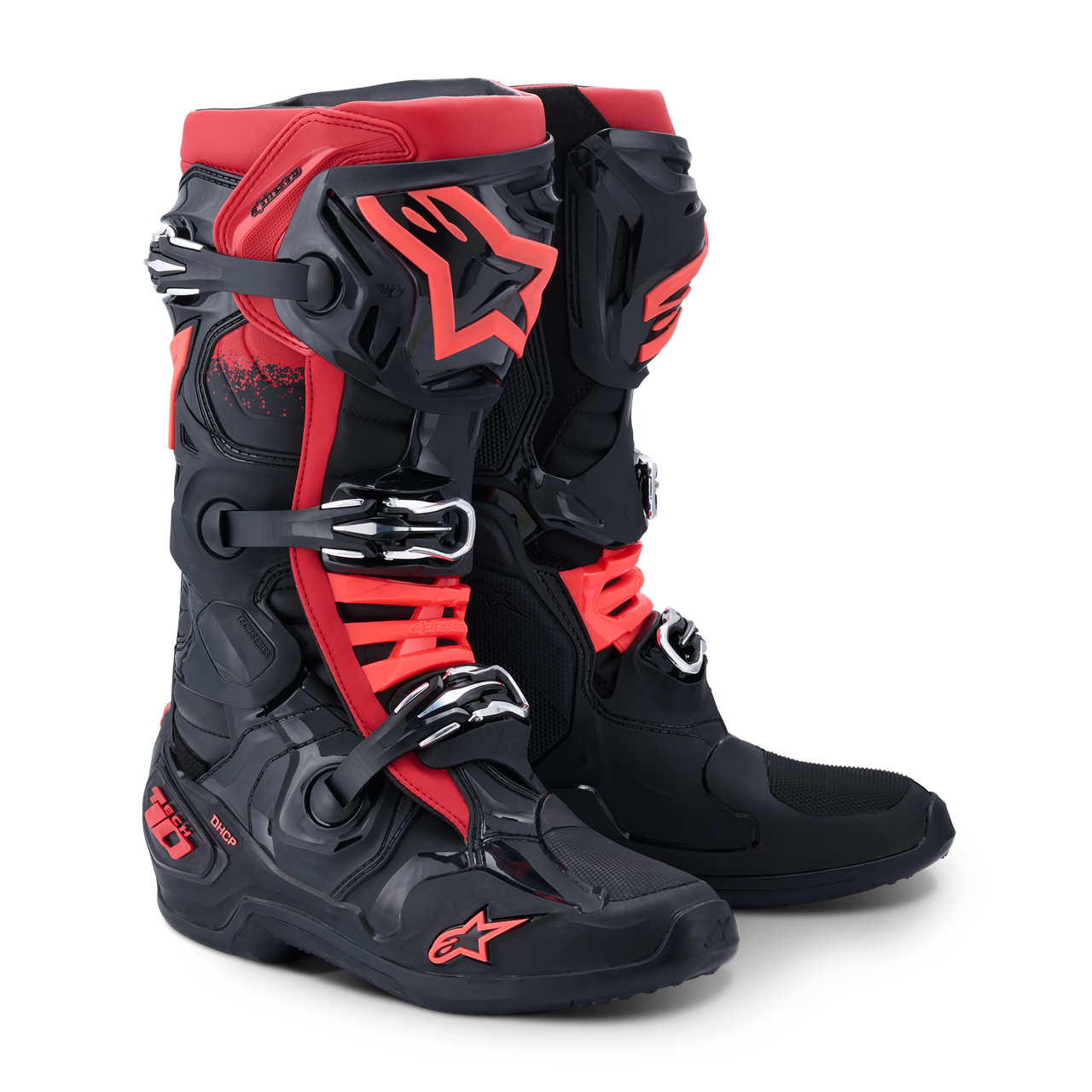 Buty MX Alpinestars Tech 10 Czarny/Czerwony45,5