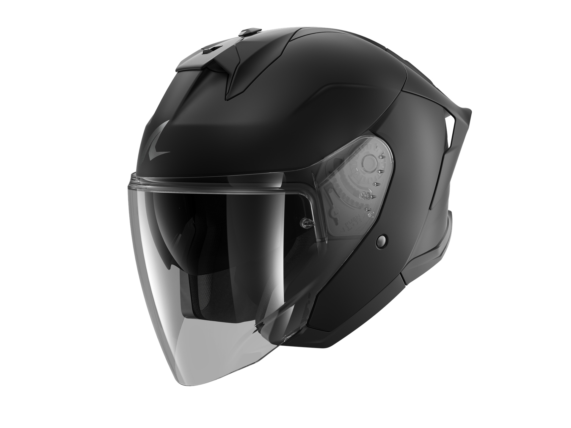 Kask Otwarty Shark Skwal Jet Cup Blank Czarny MatS