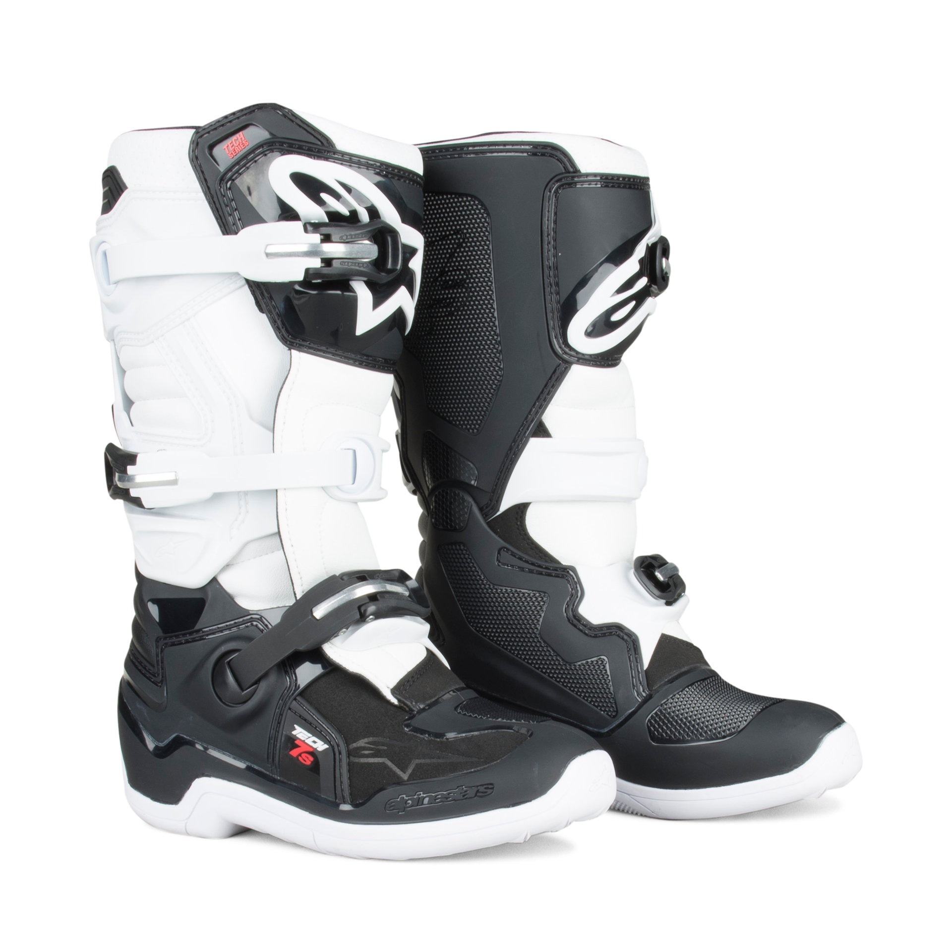 Buty Cross Alpinestars Tech 7S Dziecięce Czarny/Złamany Biały34