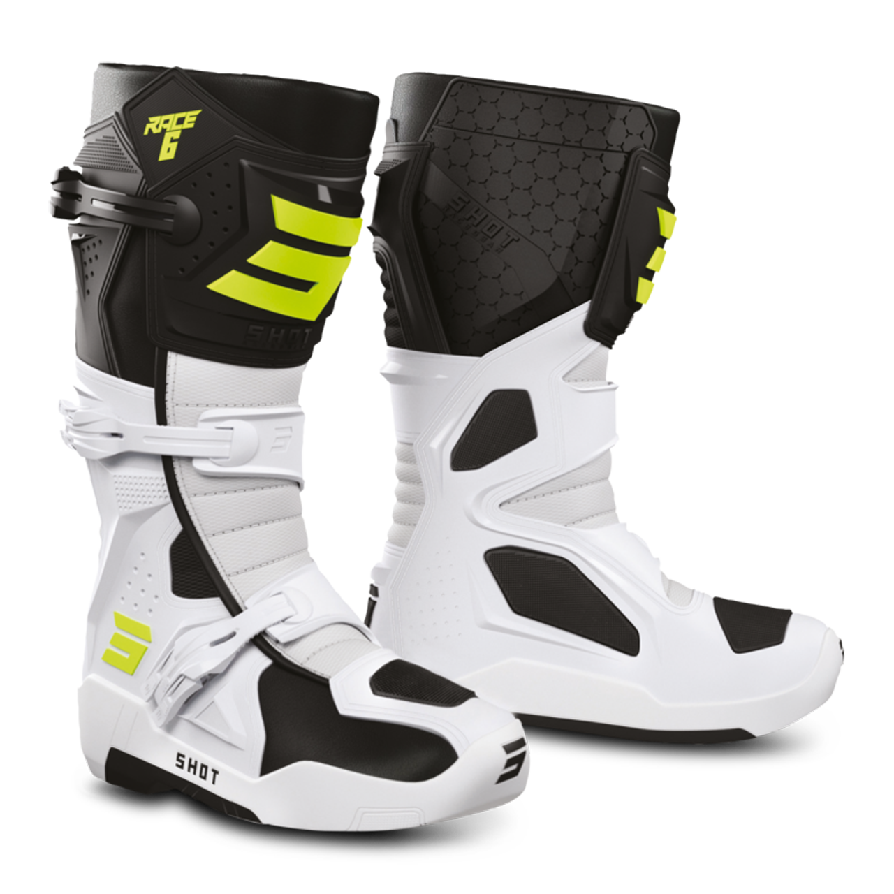 Buty Cross Shot Race 6 Czarny/Złamany Biały/Żółty40