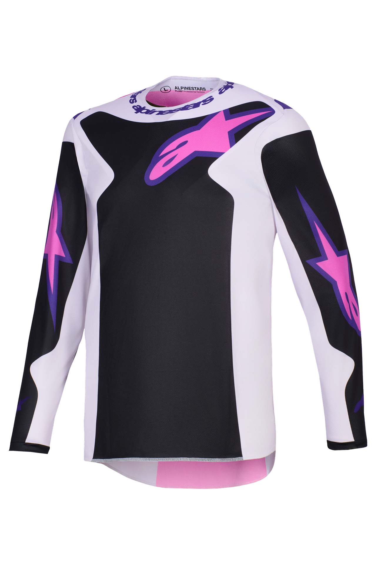 Bluza Cross Alpinestars Fluid Grid Czarny/Szary/FioletowyM