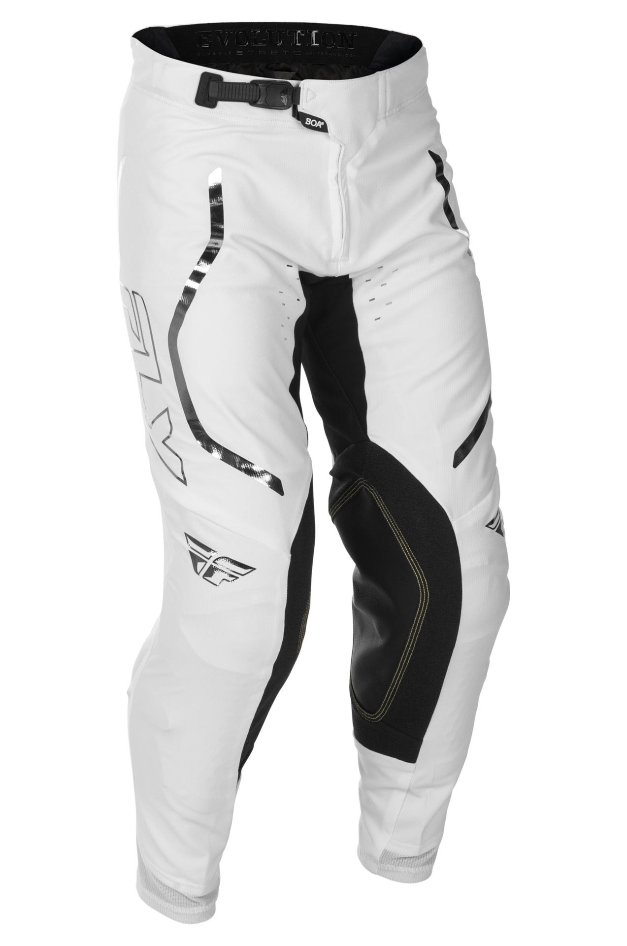 Spodnie Cross FLY Racing Evolution DST Flash V26 (Limitowana Edycja) Złamany Biały/Srebrny30