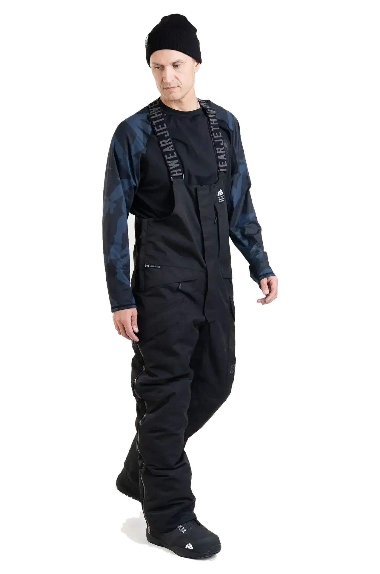 Spodnie Śniegowe Jethwear Treeline (2025) Bib S.A.F.E Męskie CzarnyXXL