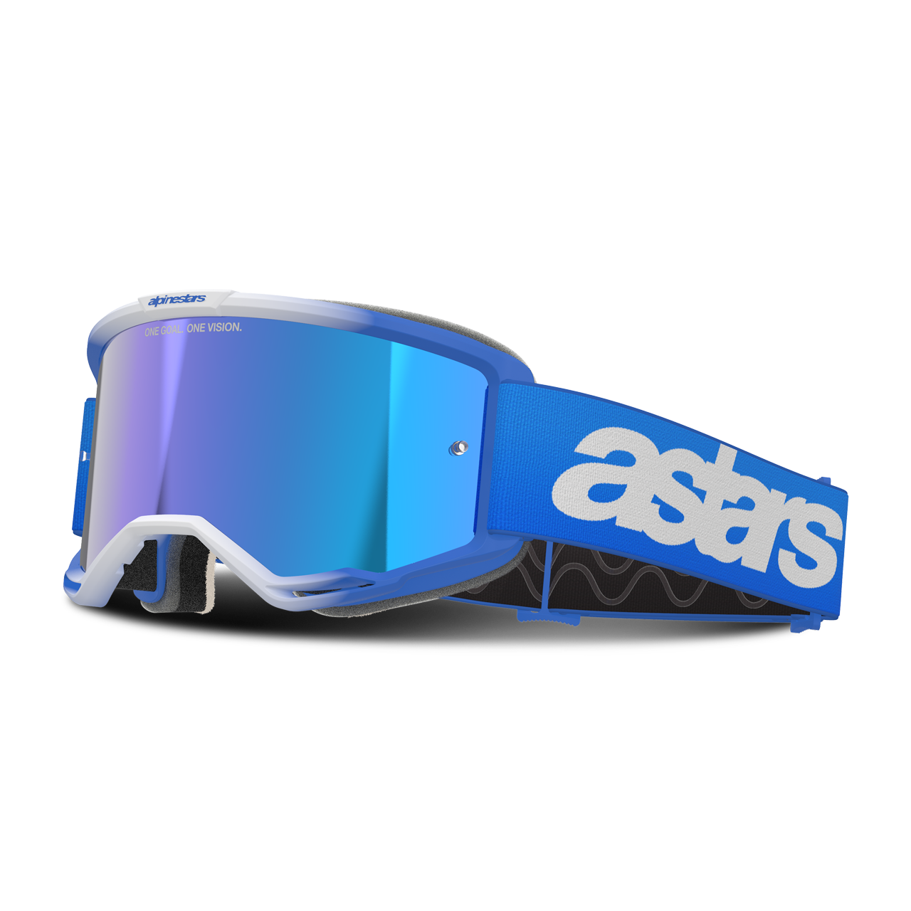 Gogle Cross Alpinestars Vision 5 Blaze Lustrzanka Niebieski