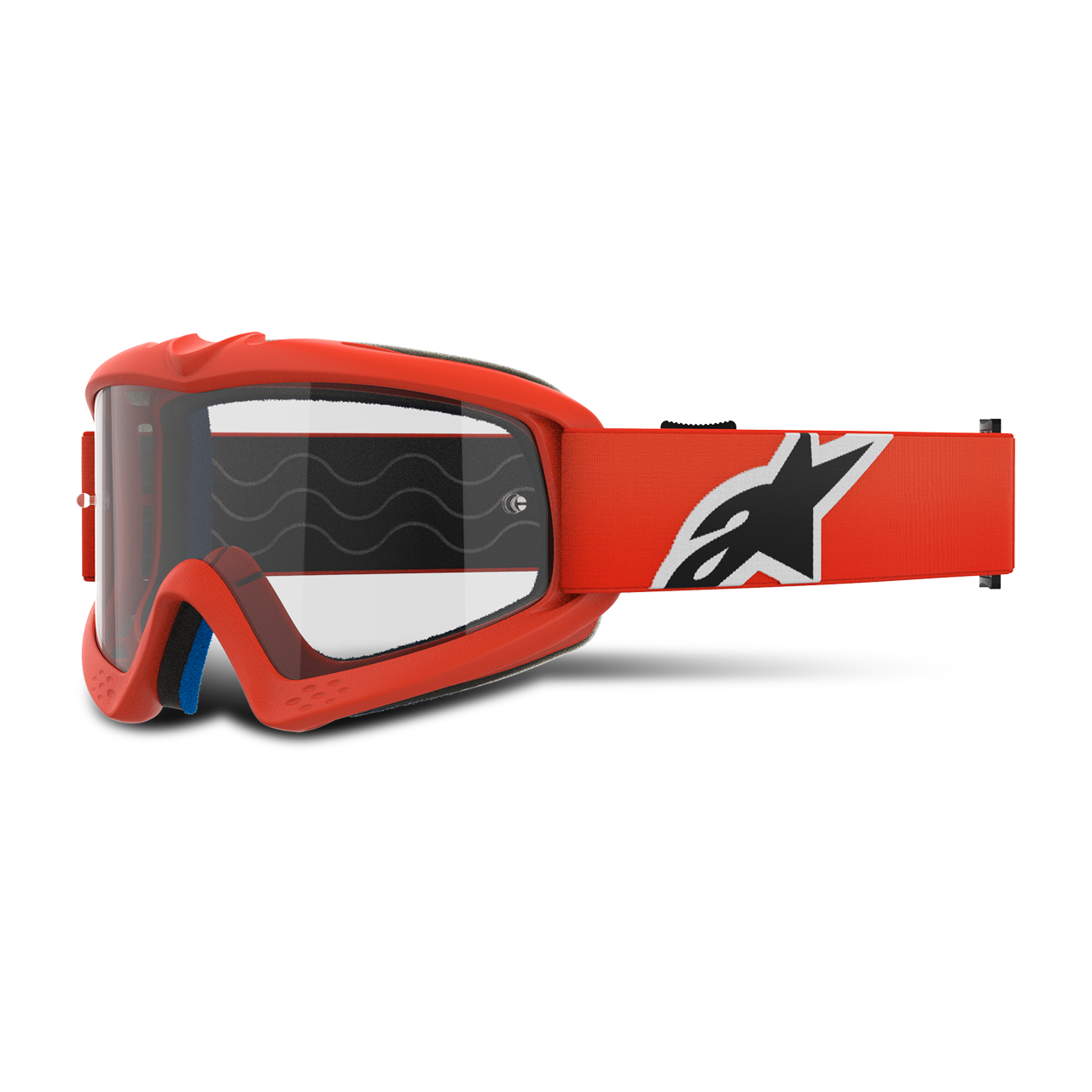 Gogle MX Alpinestars Vision Corp Młodzieżowy Clear Pomarańczowy