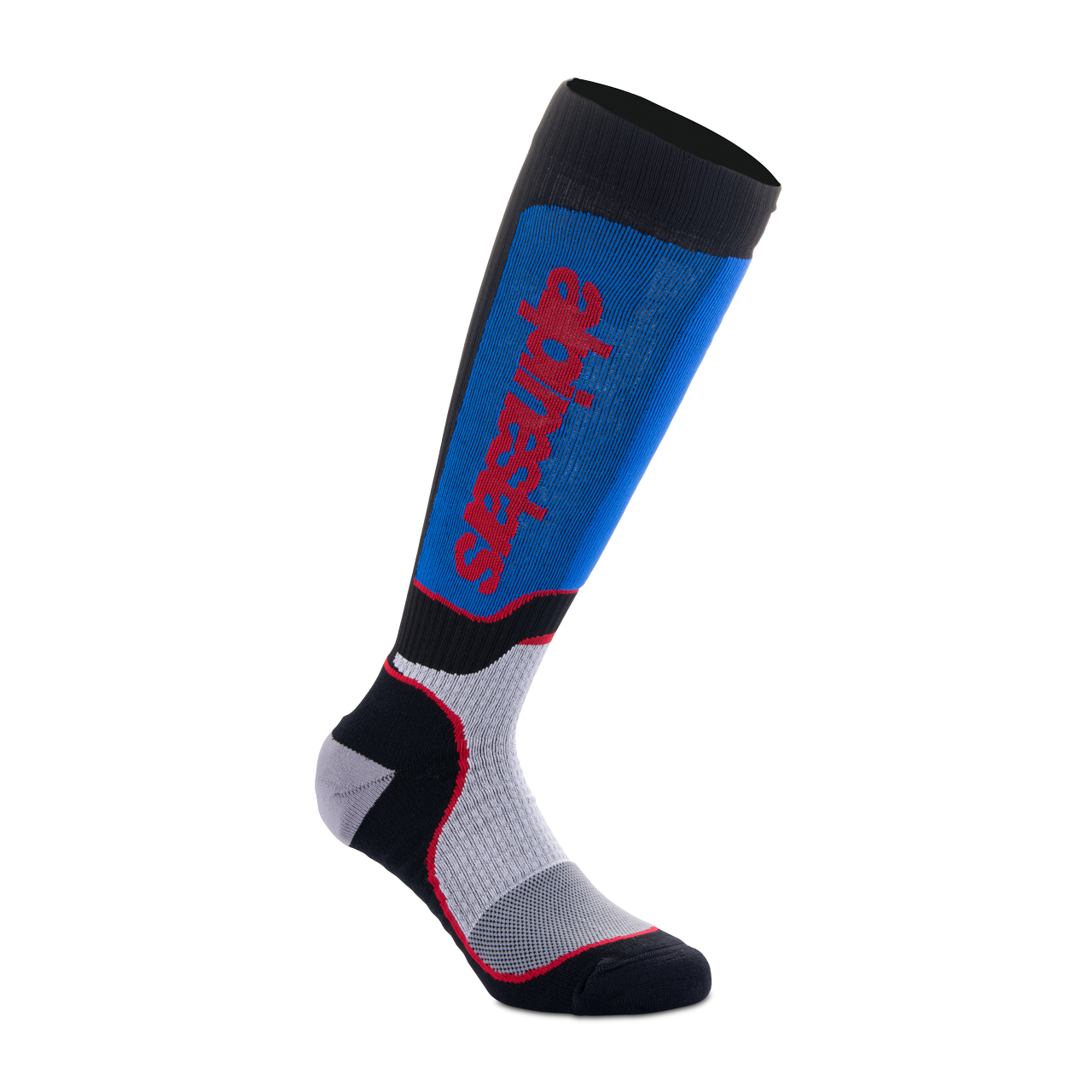 Skarpety Cross Alpinestars Plus Czarny/Złamany Biały/NiebieskiL