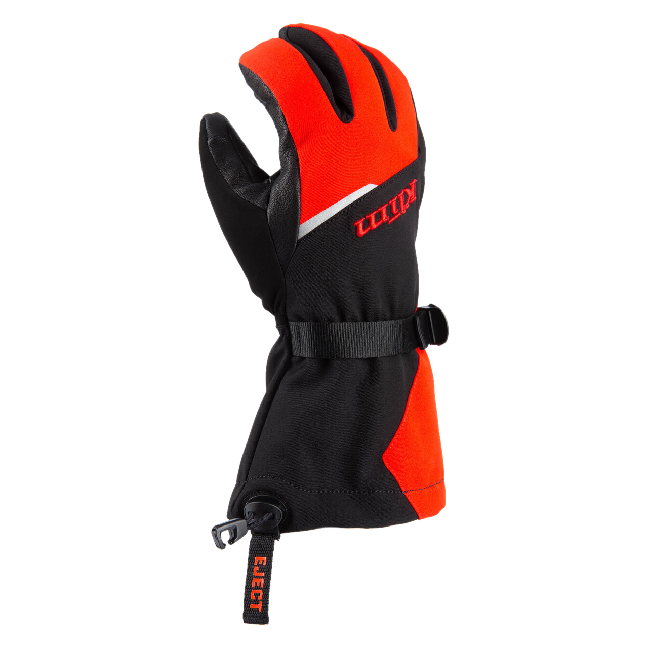 Rękawice Zimowe Klim Fusion Gauntlet Czarny/Ognisty CzerwonyL