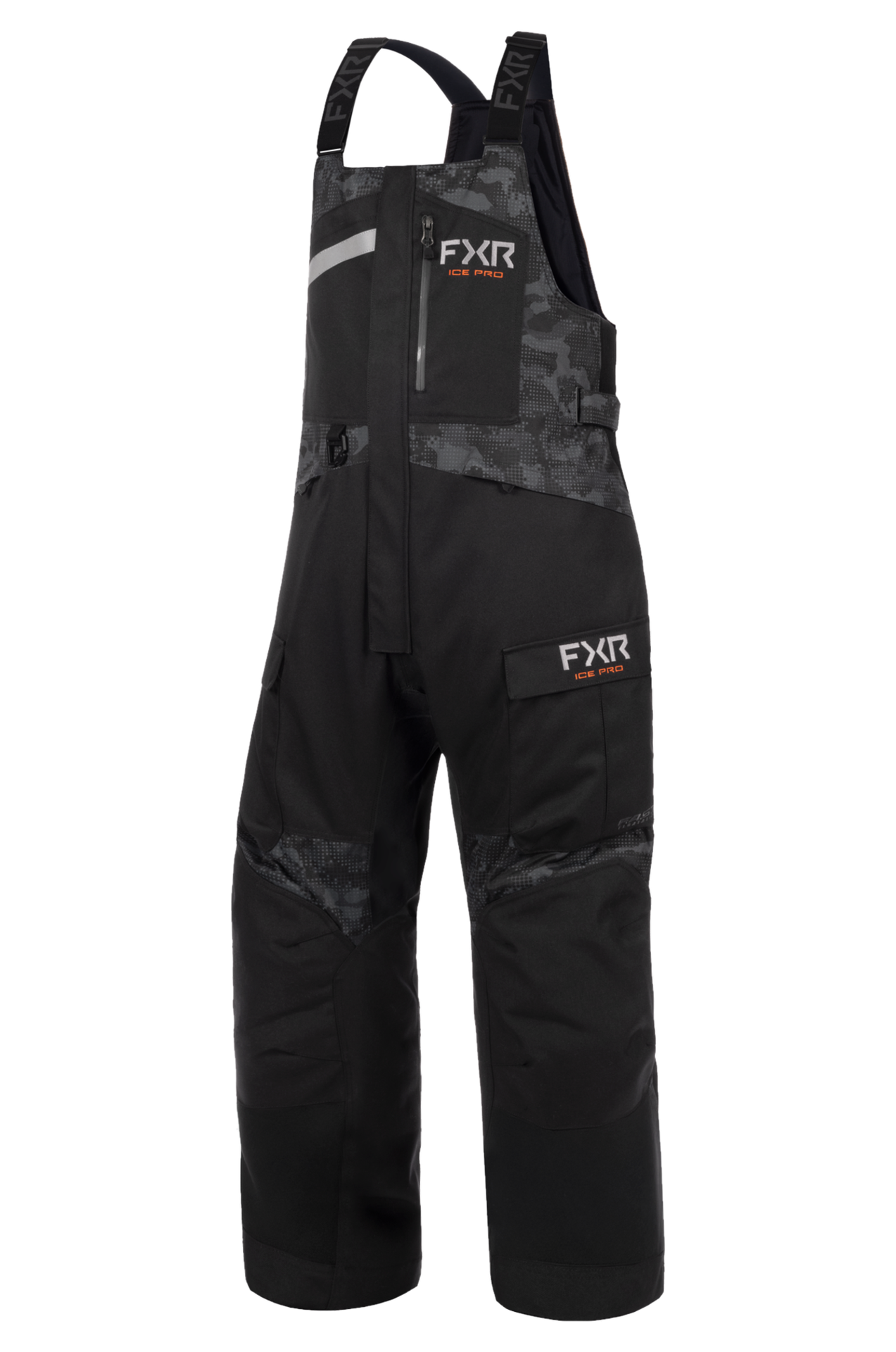 Spodnie Zimowe Na Szelkach FXR Excursion 25 Czarny Drift MoroXL