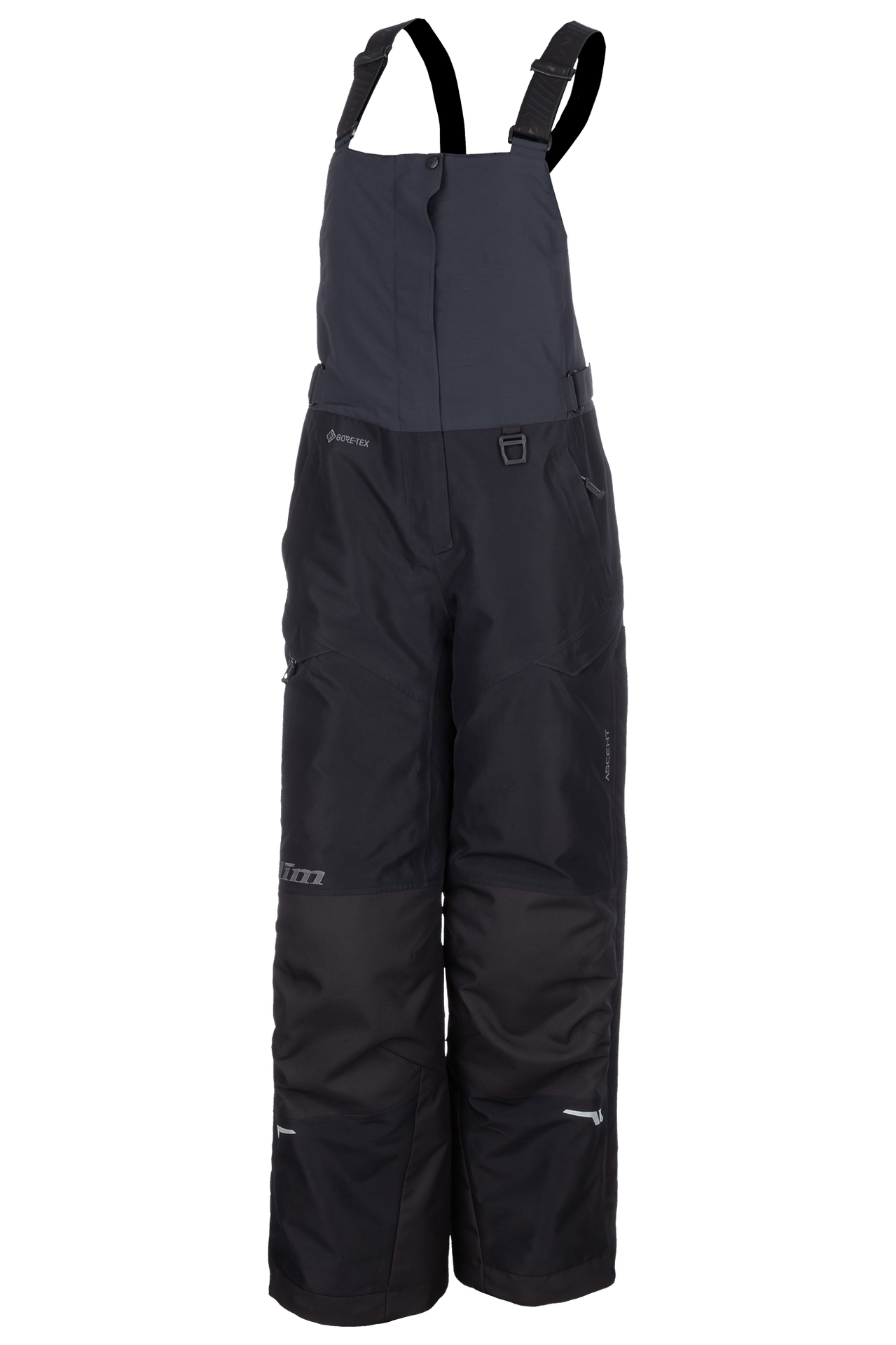 Spodnie Zimowe na Szelkach Klim Flare Czarny/AsfaltL