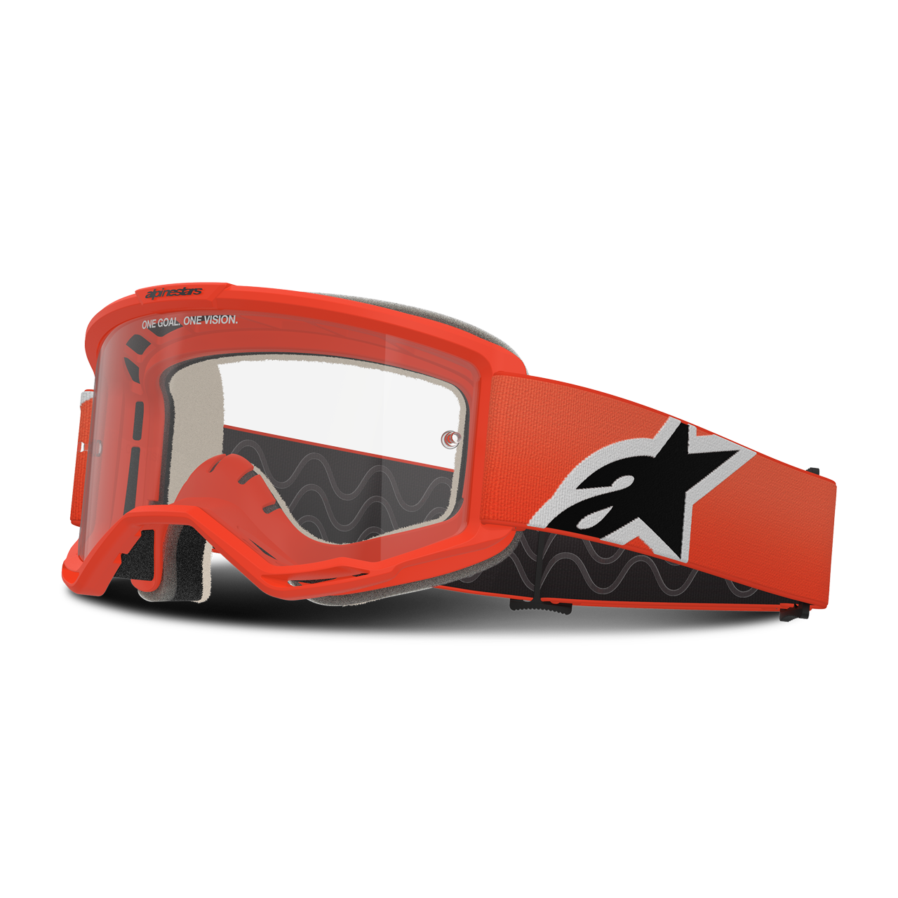 Gogle Cross Alpinestars Vision 5 Corp Pomarańczowy