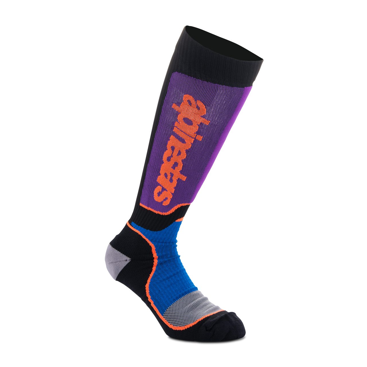 Skarpety Cross Dziecięce Alpinestars Plus Czarny/Niebieski/FioletowyM-L