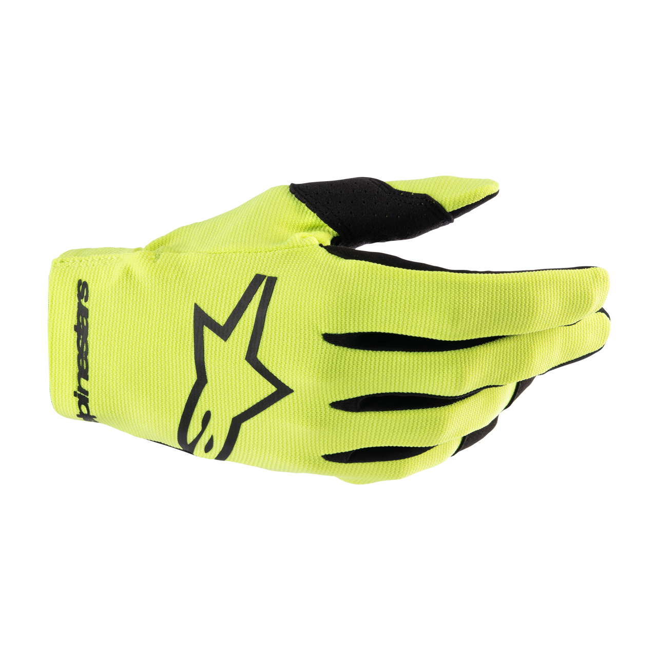 Rękawice Cross Dziecięce Alpinestars Radar Żółty Fluorescencyjny/CzarnyXXS