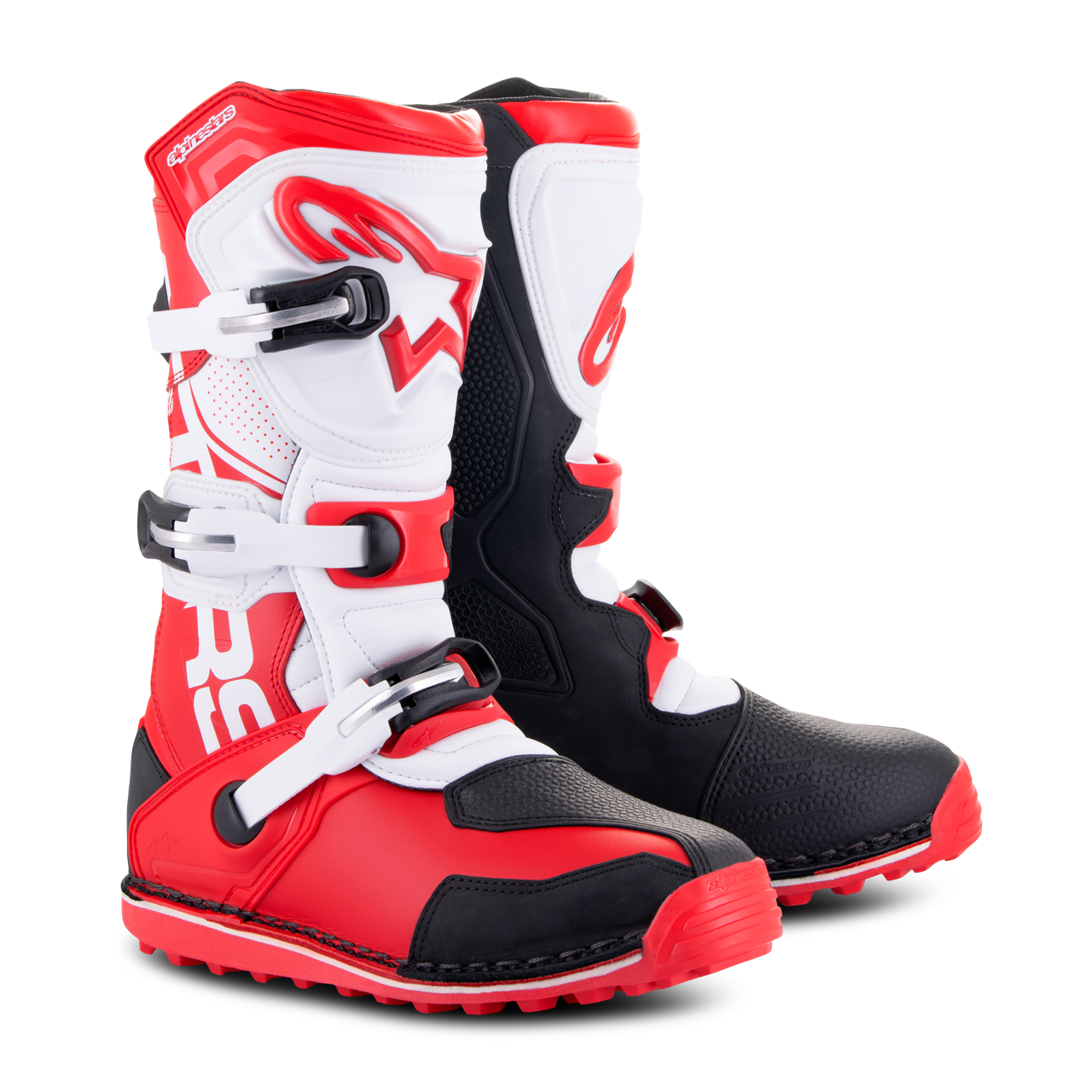 Buty Offroad Alpinestars Tech T Jasnoczerwony/Czarny/Złamany Biały45,5