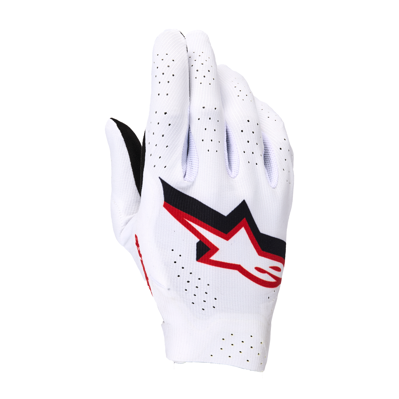 Rękawice MX Alpinestars Supertech Złamany Biały/Czarny/Fire RedXXXL